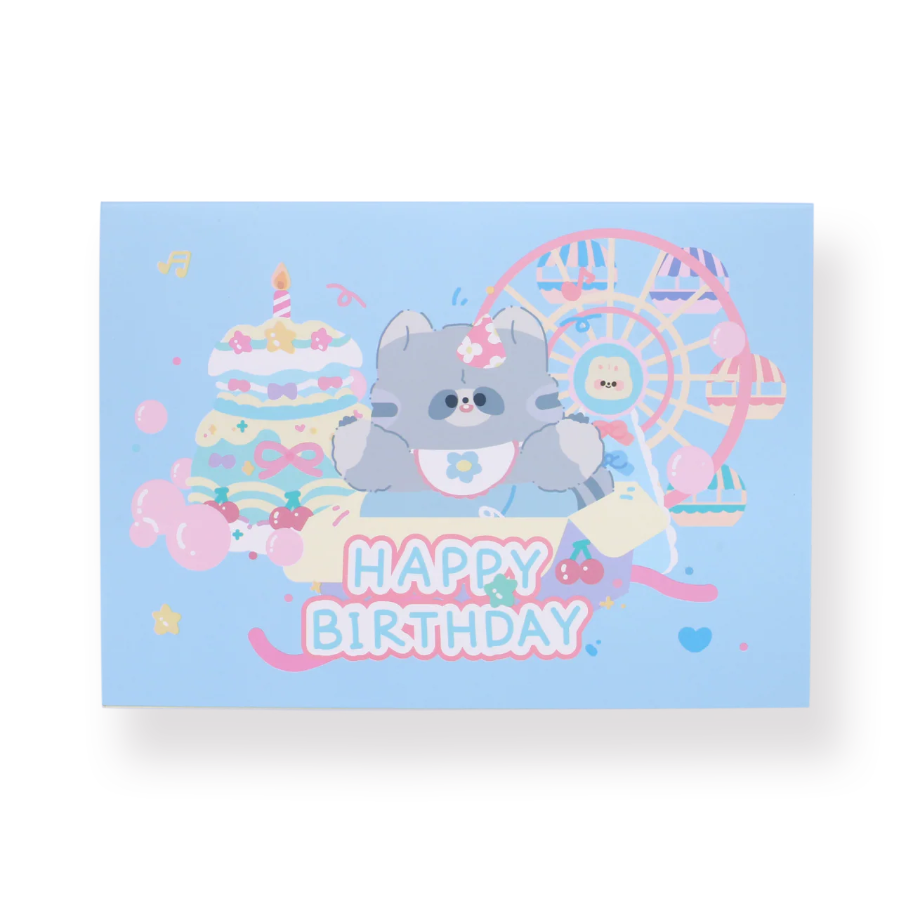 3D Birthday Greeting Card - Blue