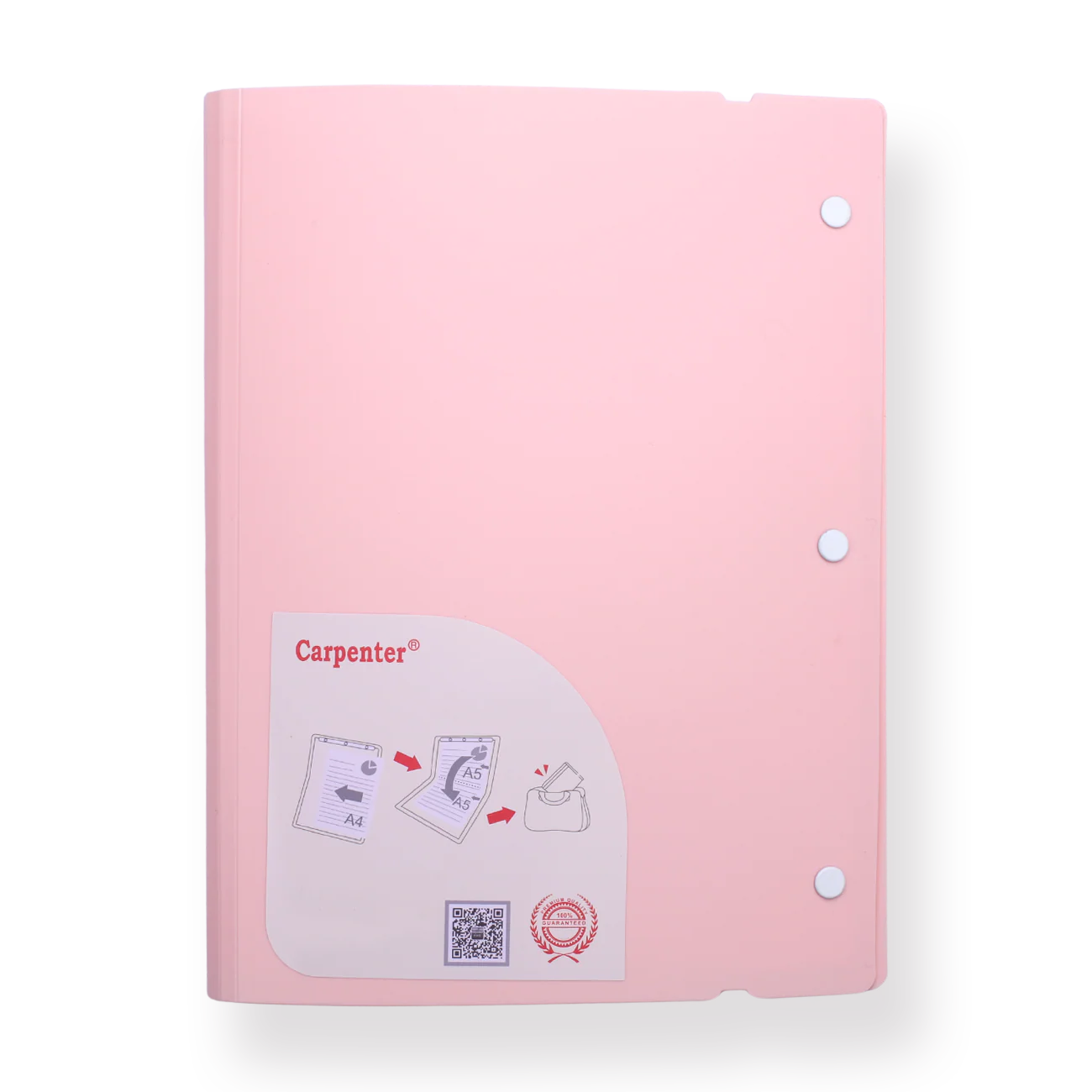 A4 Flexible Filling Folder - Sakura Pink