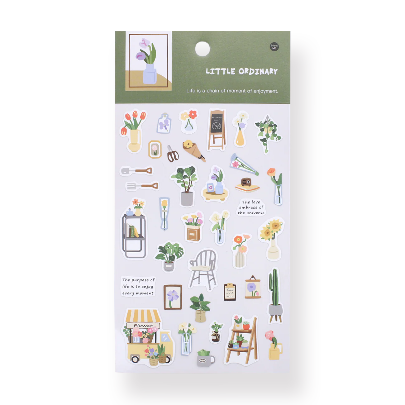 Aesthetic Journal Sticker - Garden Balcony