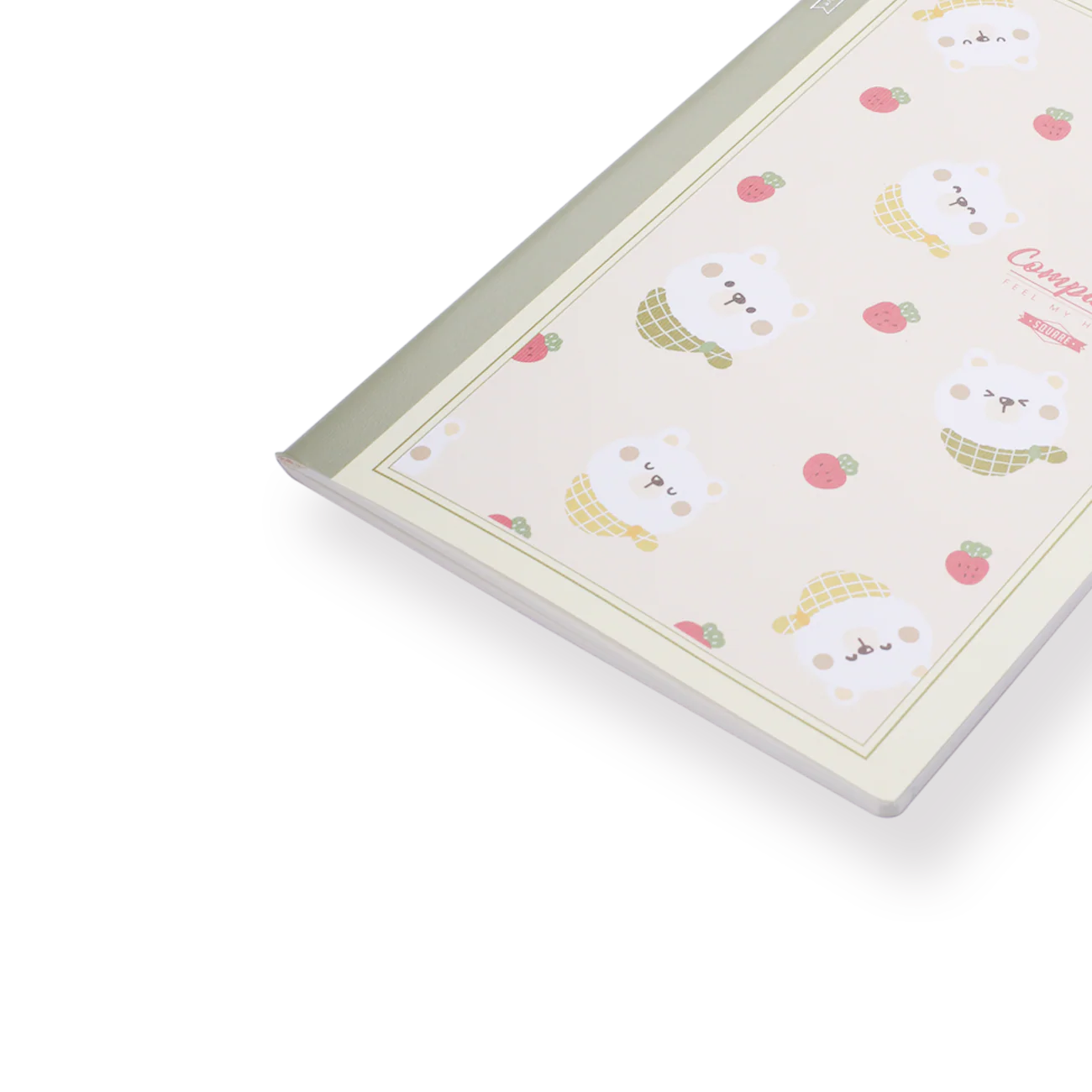 Animal Notebook - A5 - Grid - Strawberry Bear - Image 3
