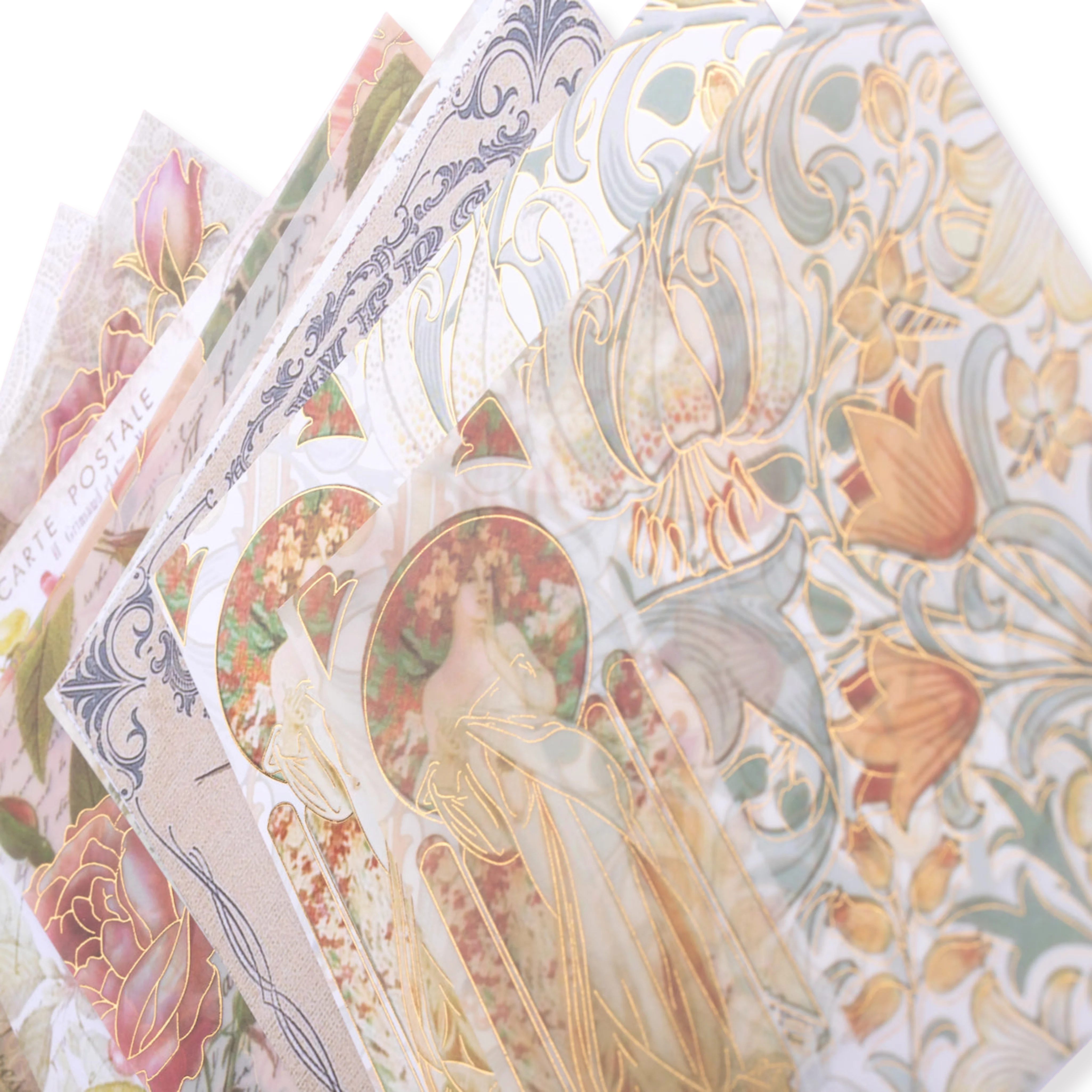 Bronzing Vintage Scrapbooking Paper - Flower - Image 13