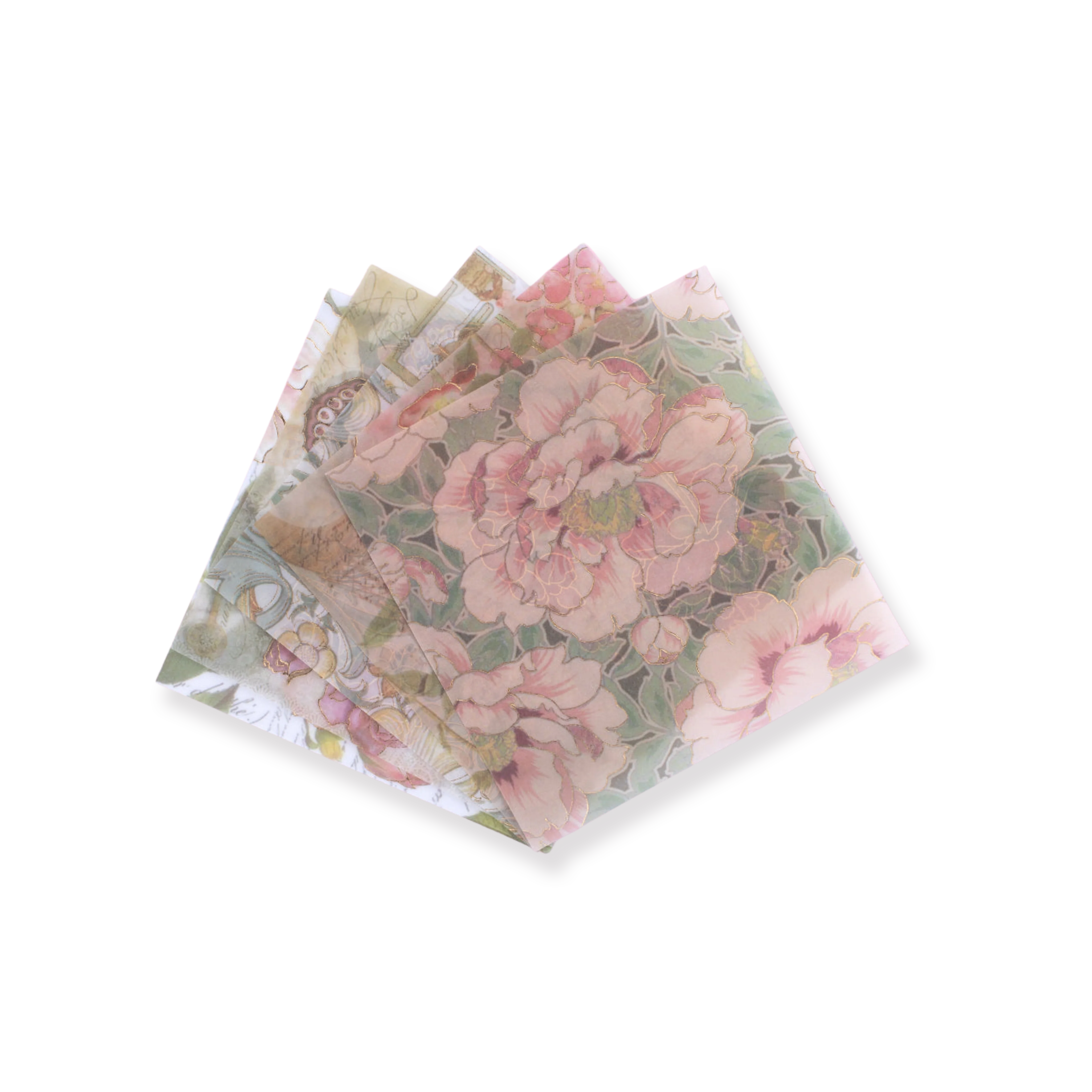 Bronzing Vintage Scrapbooking Paper - Flower - Image 14