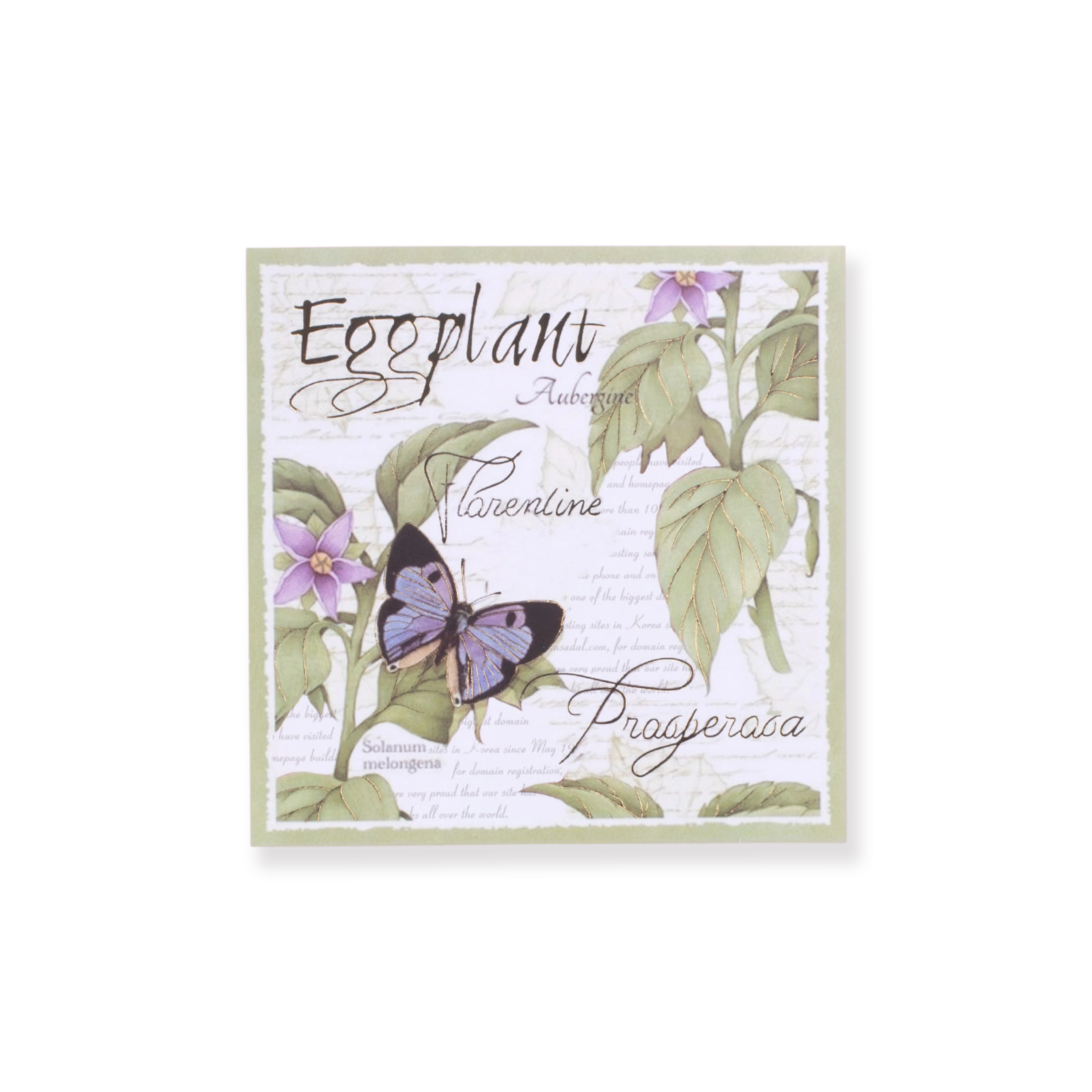 Bronzing Vintage Scrapbooking Paper - Plant - Image 11
