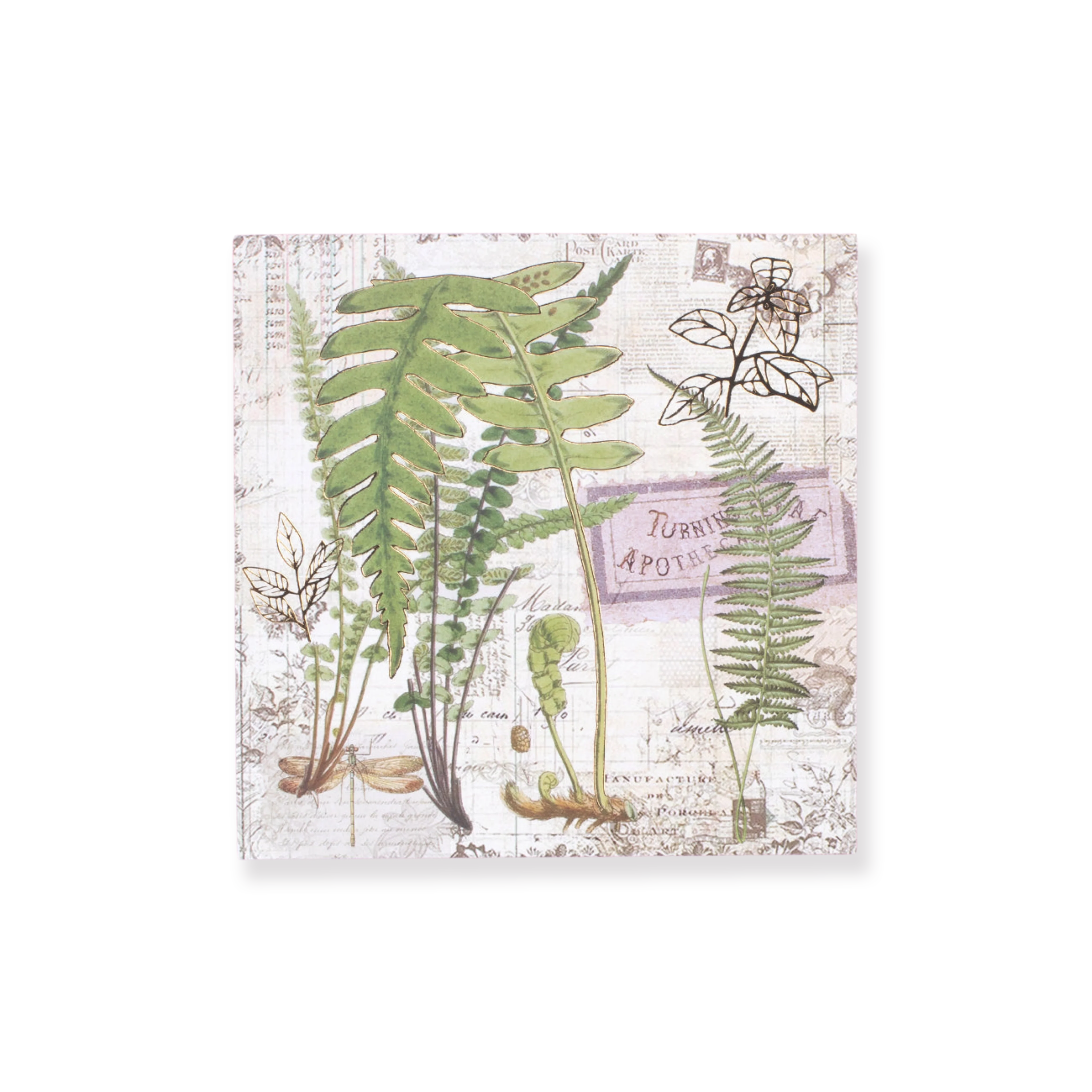 Bronzing Vintage Scrapbooking Paper - Plant - Image 13