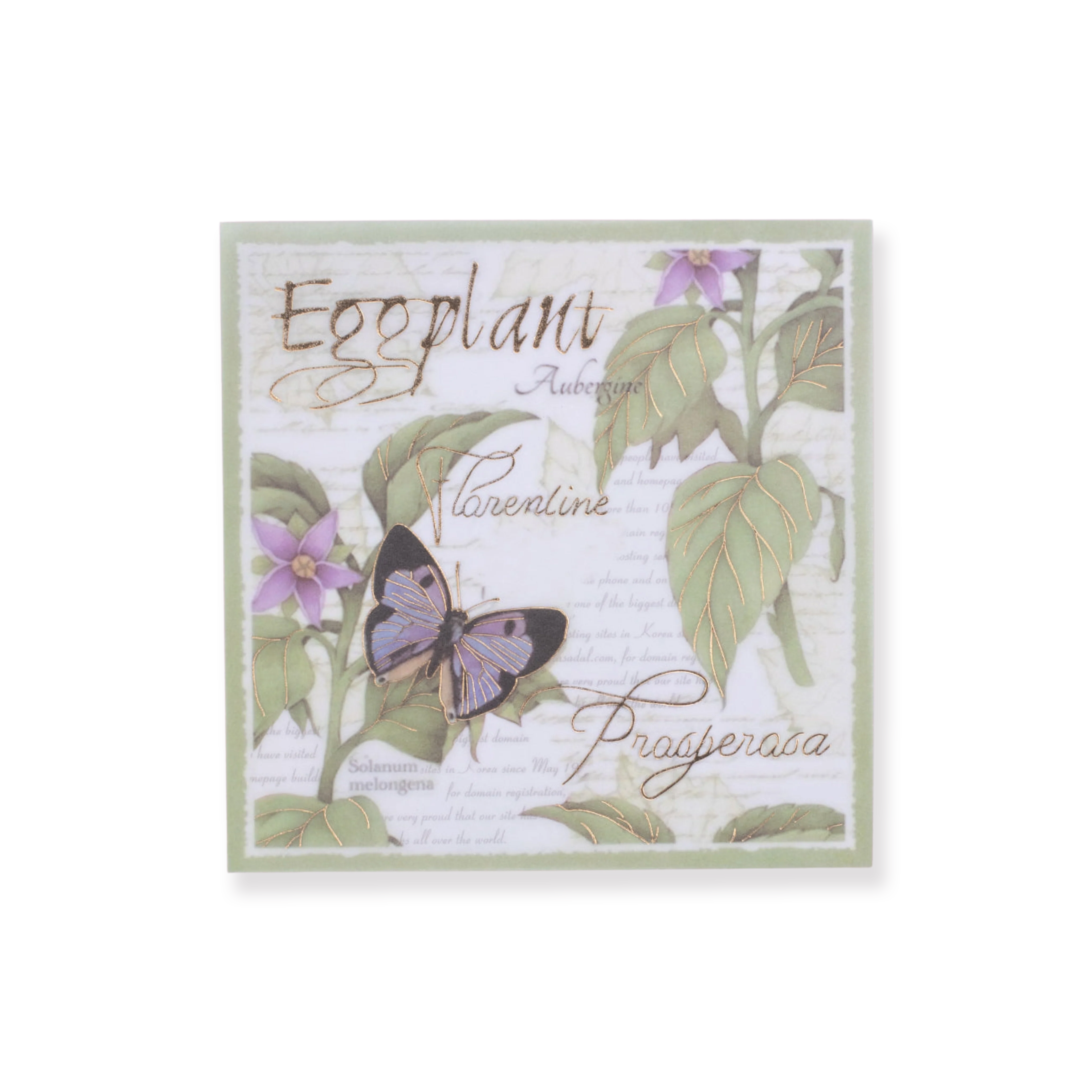 Bronzing Vintage Scrapbooking Paper - Plant - Image 19