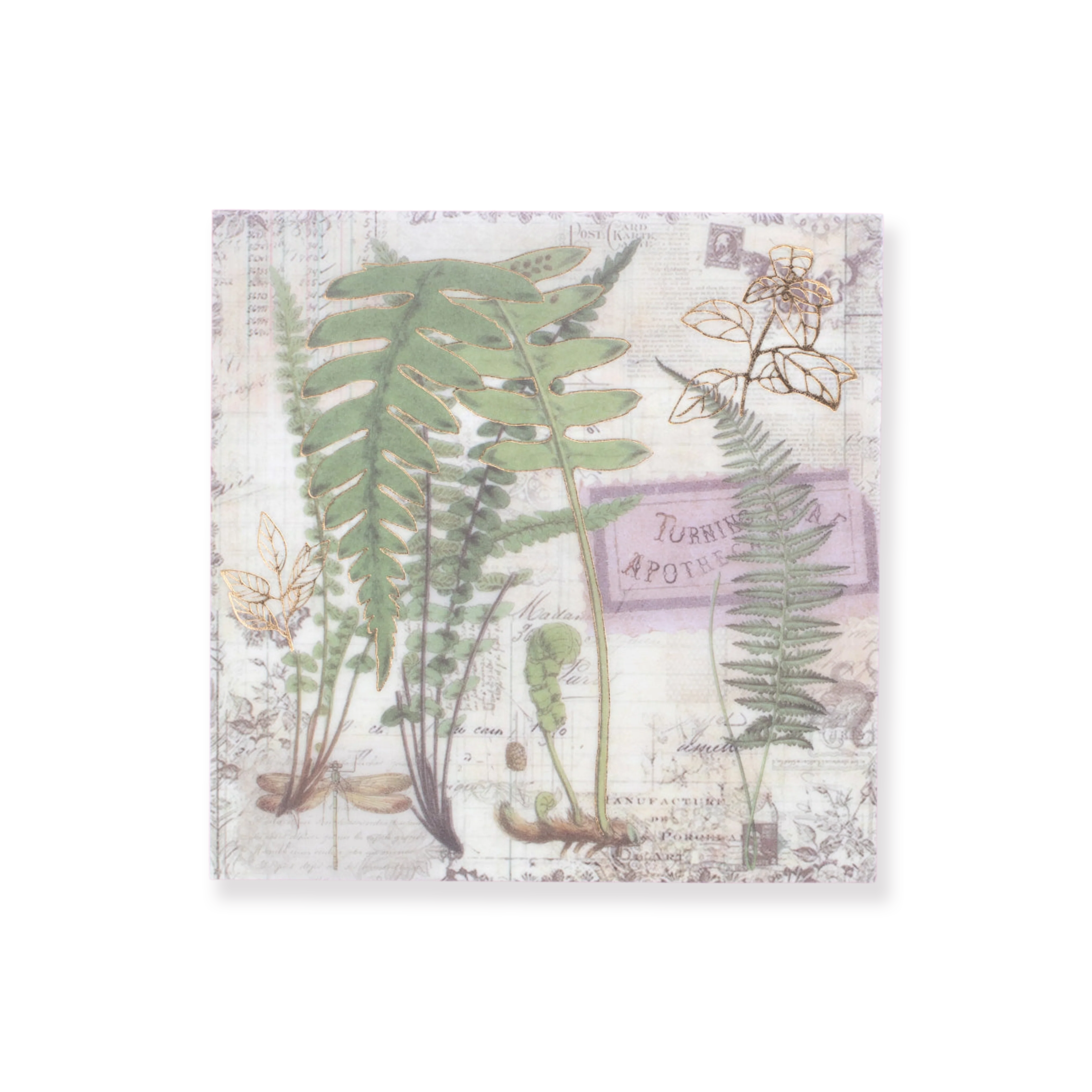 Bronzing Vintage Scrapbooking Paper - Plant - Image 8