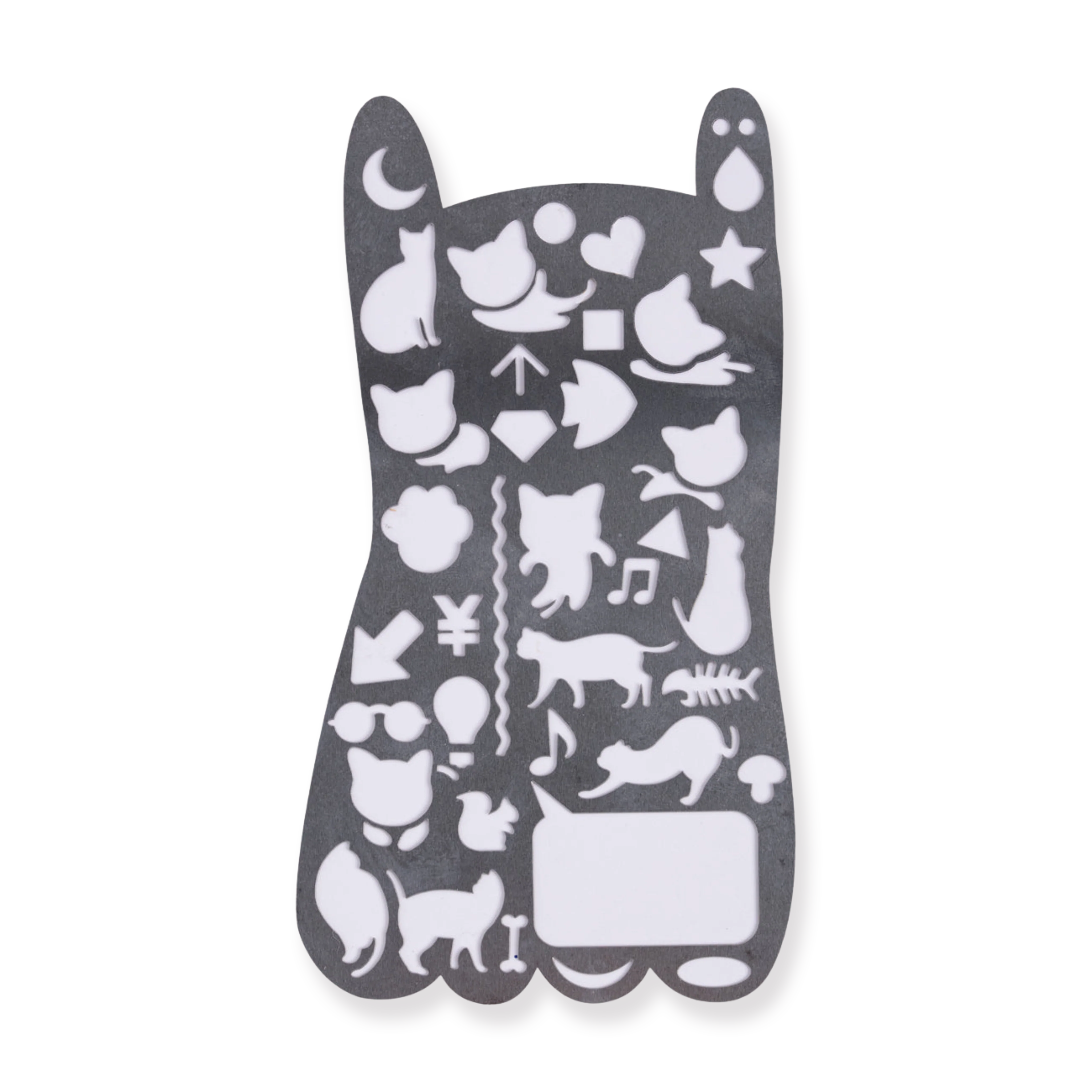 Cat Drawing Stencil Metal Ruler - Image 3