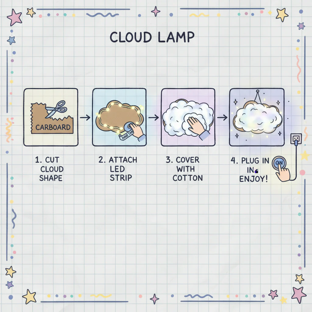 Cloud Lamp DIY Kit – Create Your Own Dreamy LED Cloud Light - Image 5