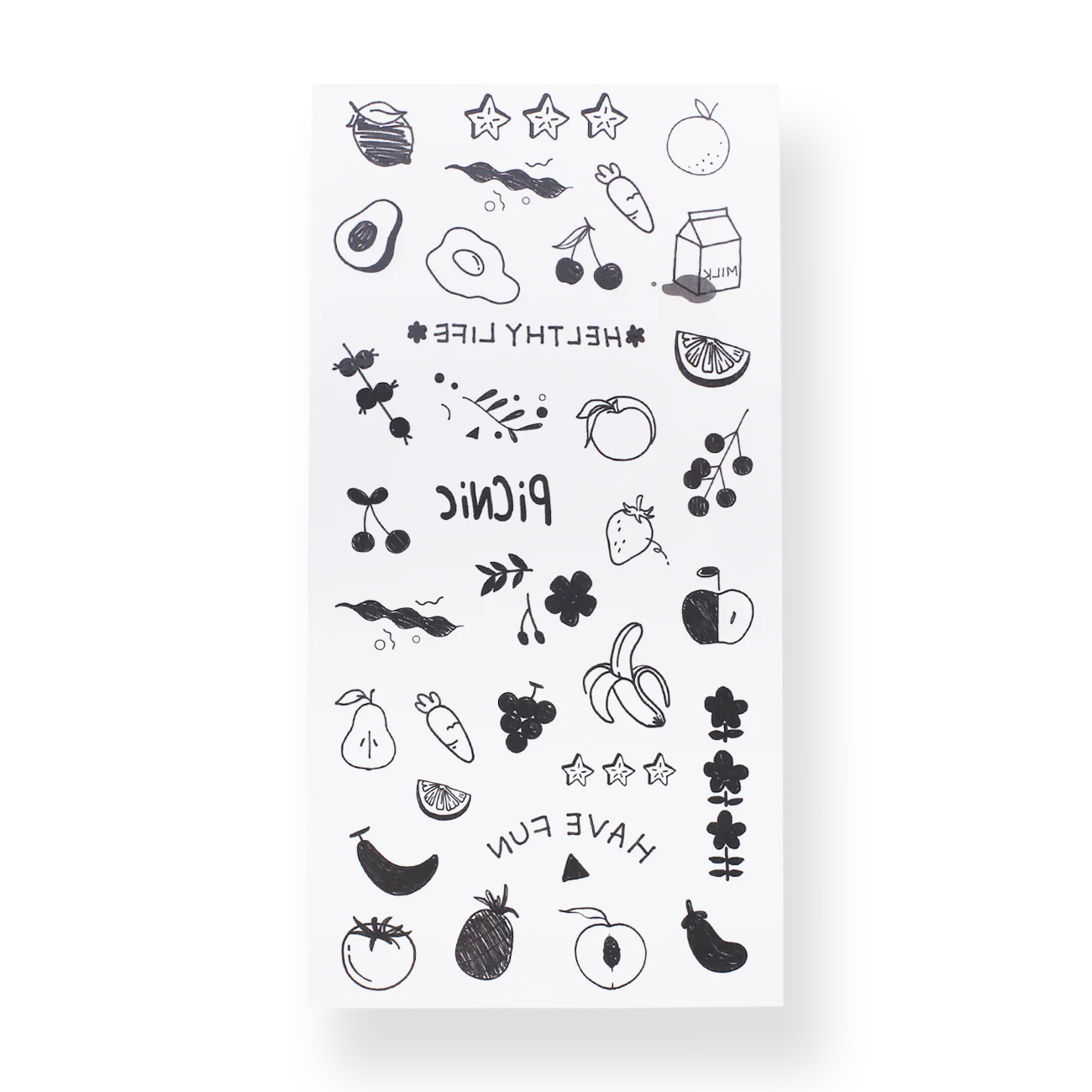 Colorful Tattoo Sticker - Fruit and Vegetable - Image 4