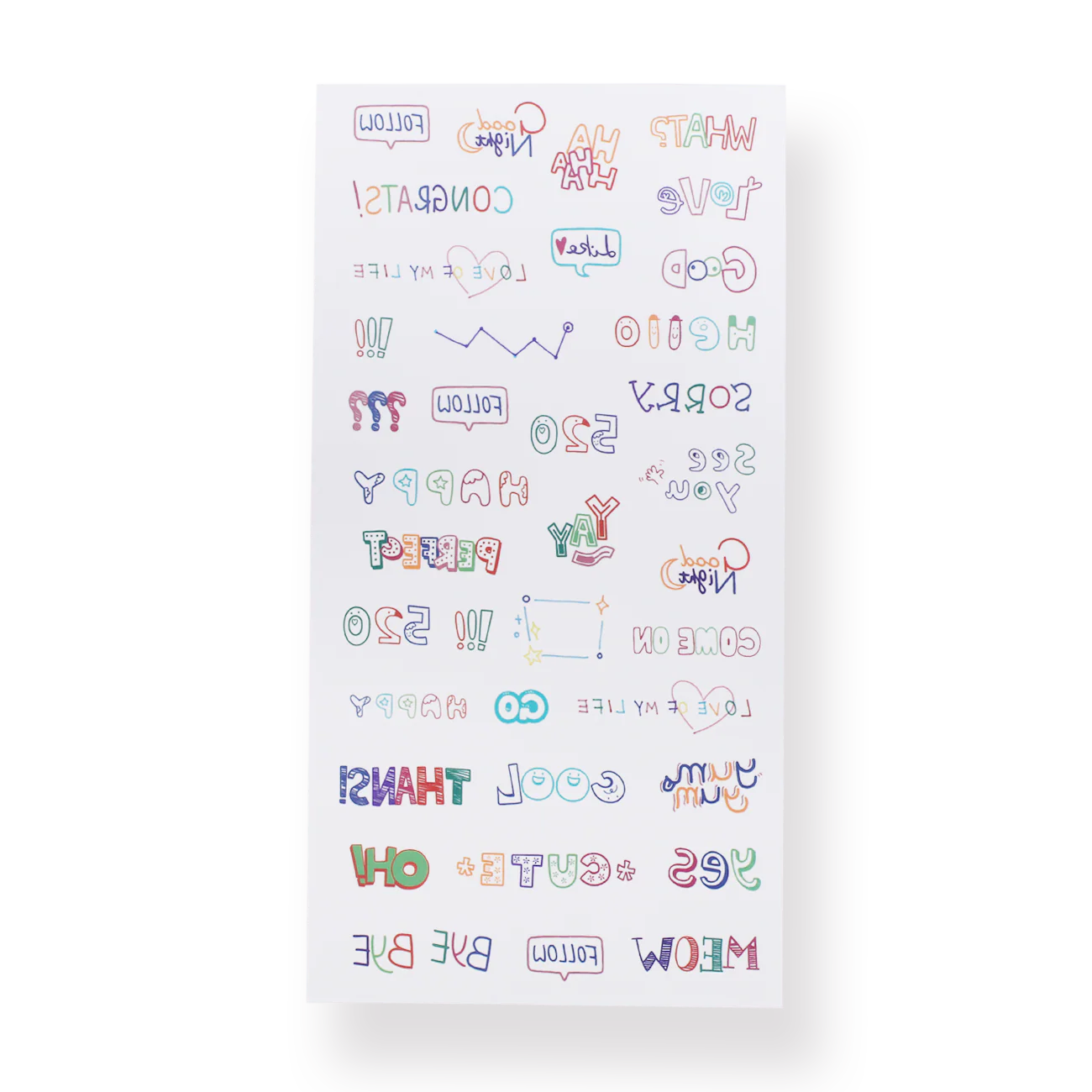 Colorful Tattoo Sticker - Letters - Image 3