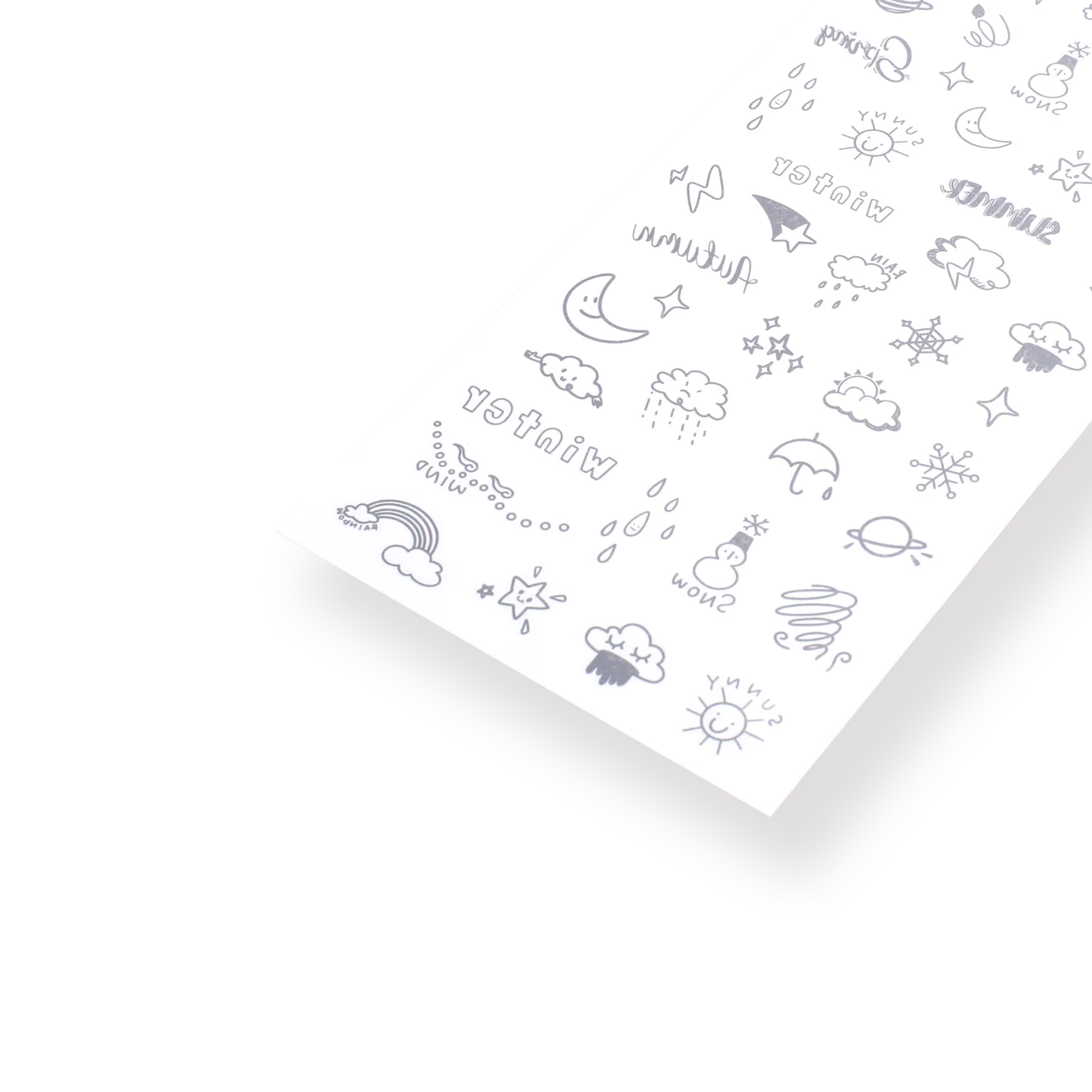 Colorful Tattoo Sticker - Weather - Image 2