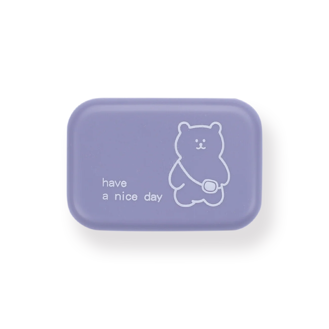 Contact Lens Case - Purple Bear