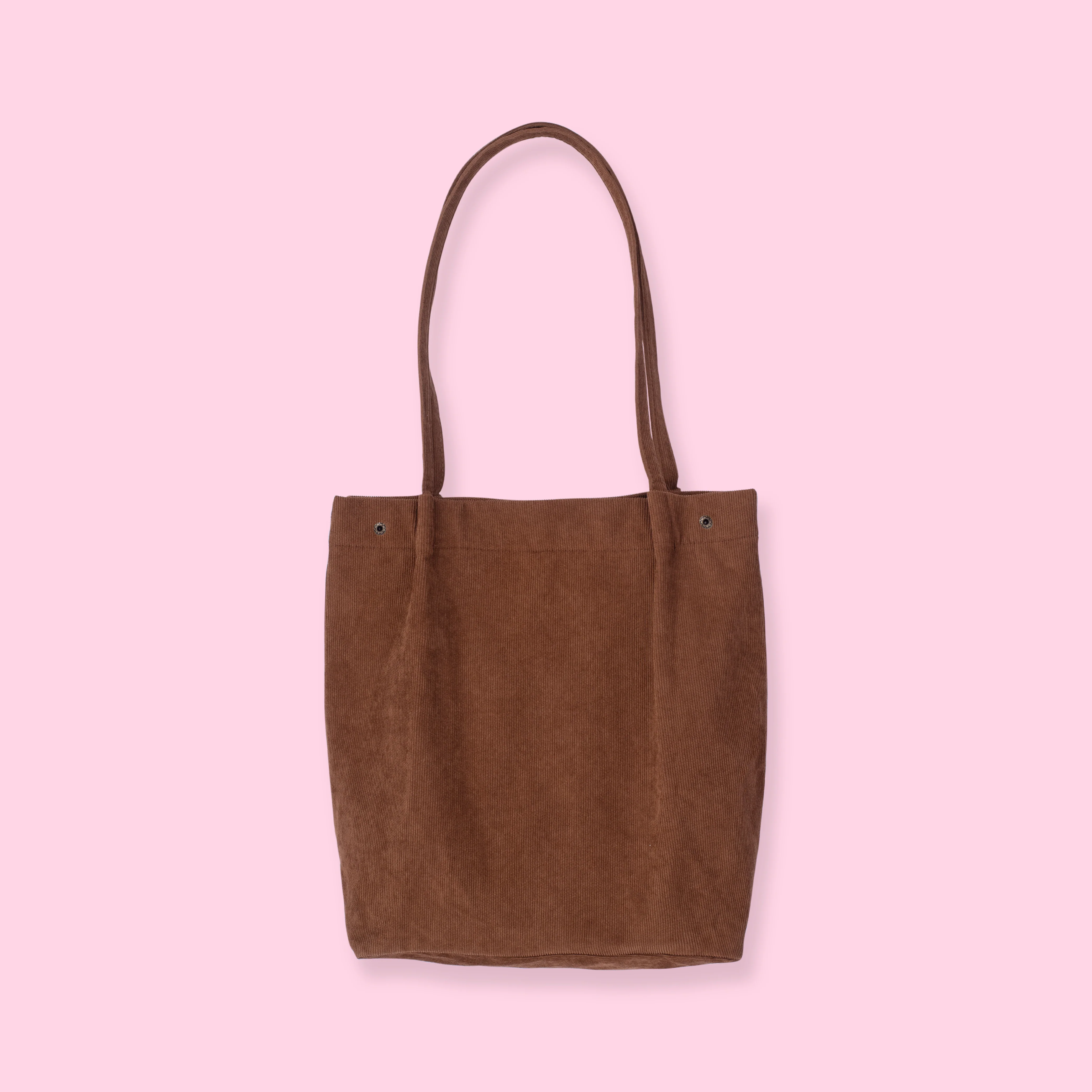 Corduroy Tote Bag - Brown - Image 4