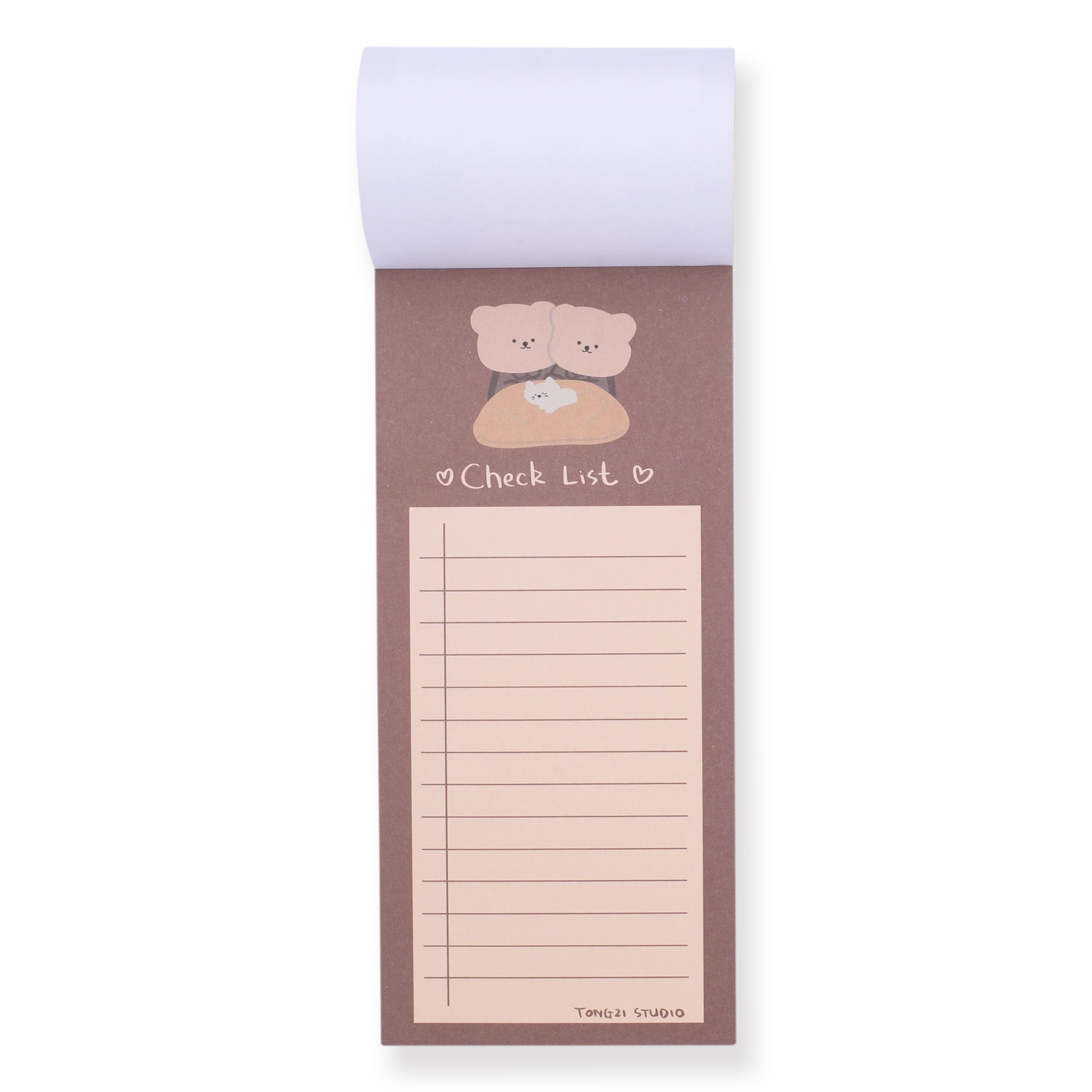 Couple Bear Memo Pad - Coffee - Image 3