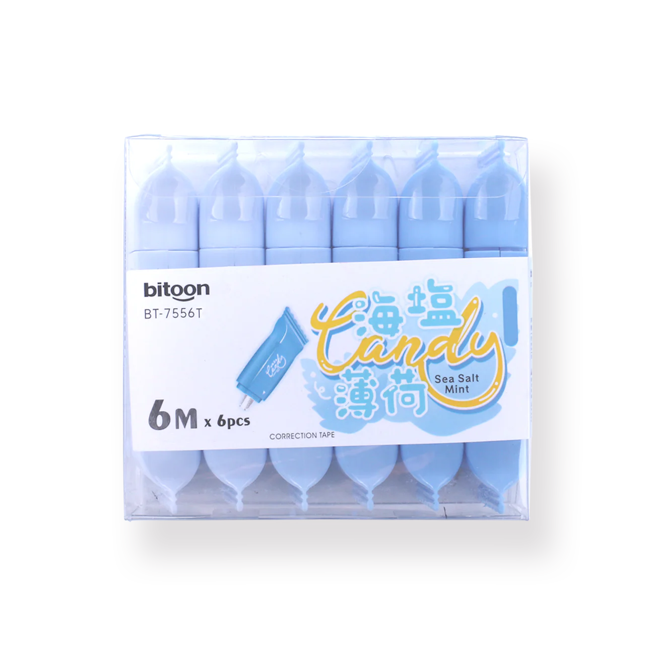 Cute Candy Correction Tape Set of 6 - Sea Salt Mint - Image 10
