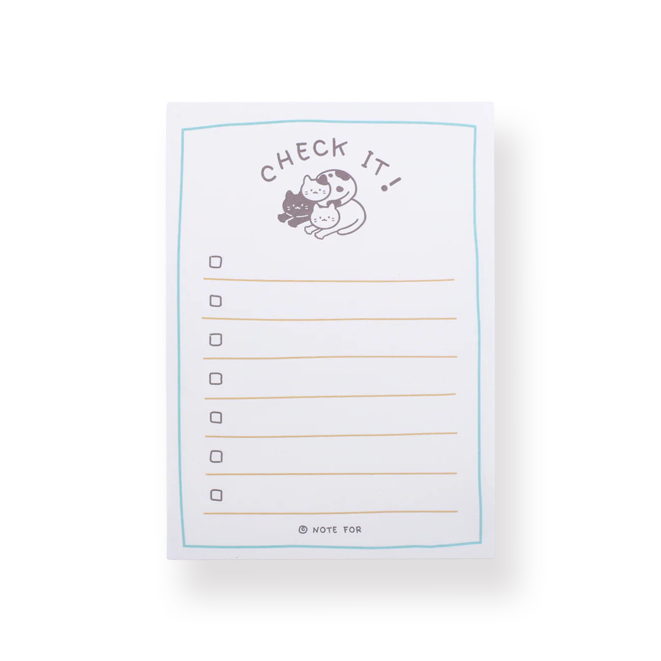Cute Plan Memo Series - Check List Memo Pad
