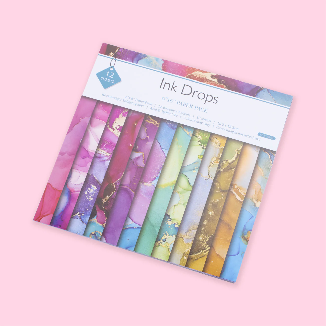 Deco Scrapbooking Paper Pack - Ink Drop - Image 2