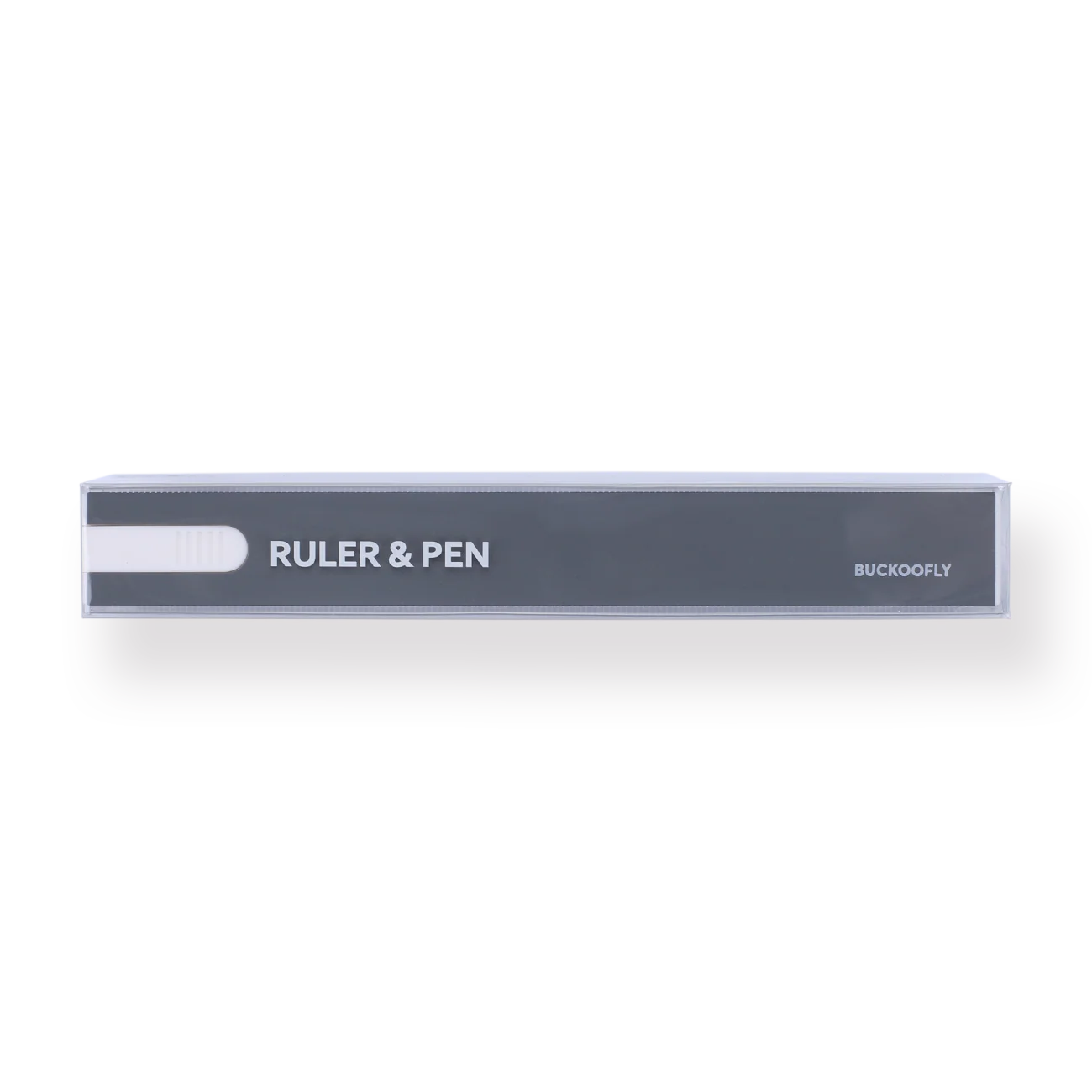 Double Scale Ruler & Pen - Gray