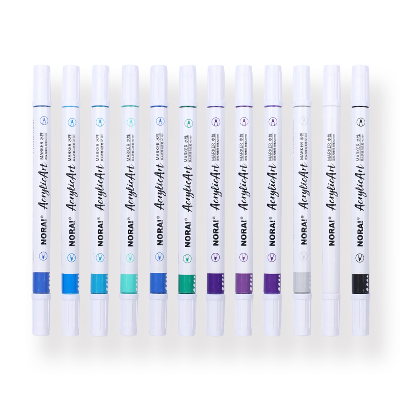 Double-Sided Acrylic Pen Marker - Set of 24 - Image 2