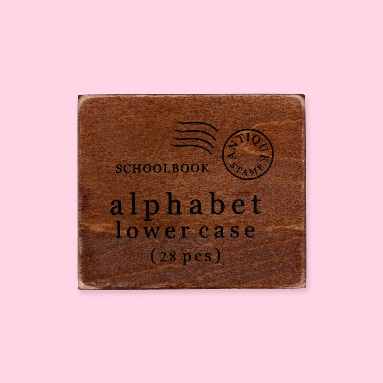 English Alphabet And Number Wood Stamp - Lower Case Letters - Image 4