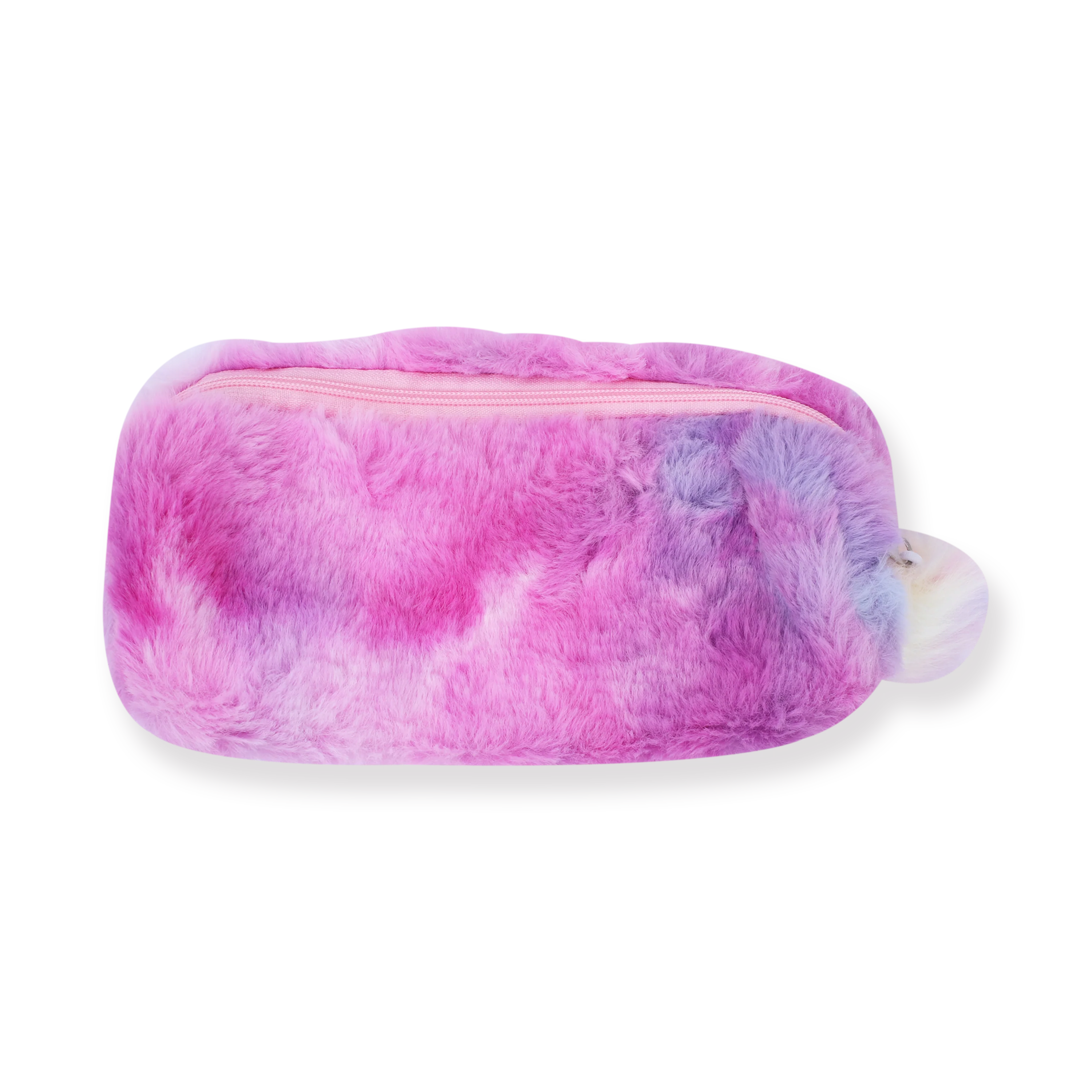 Fluffy Pencil Case - Gradient Purple