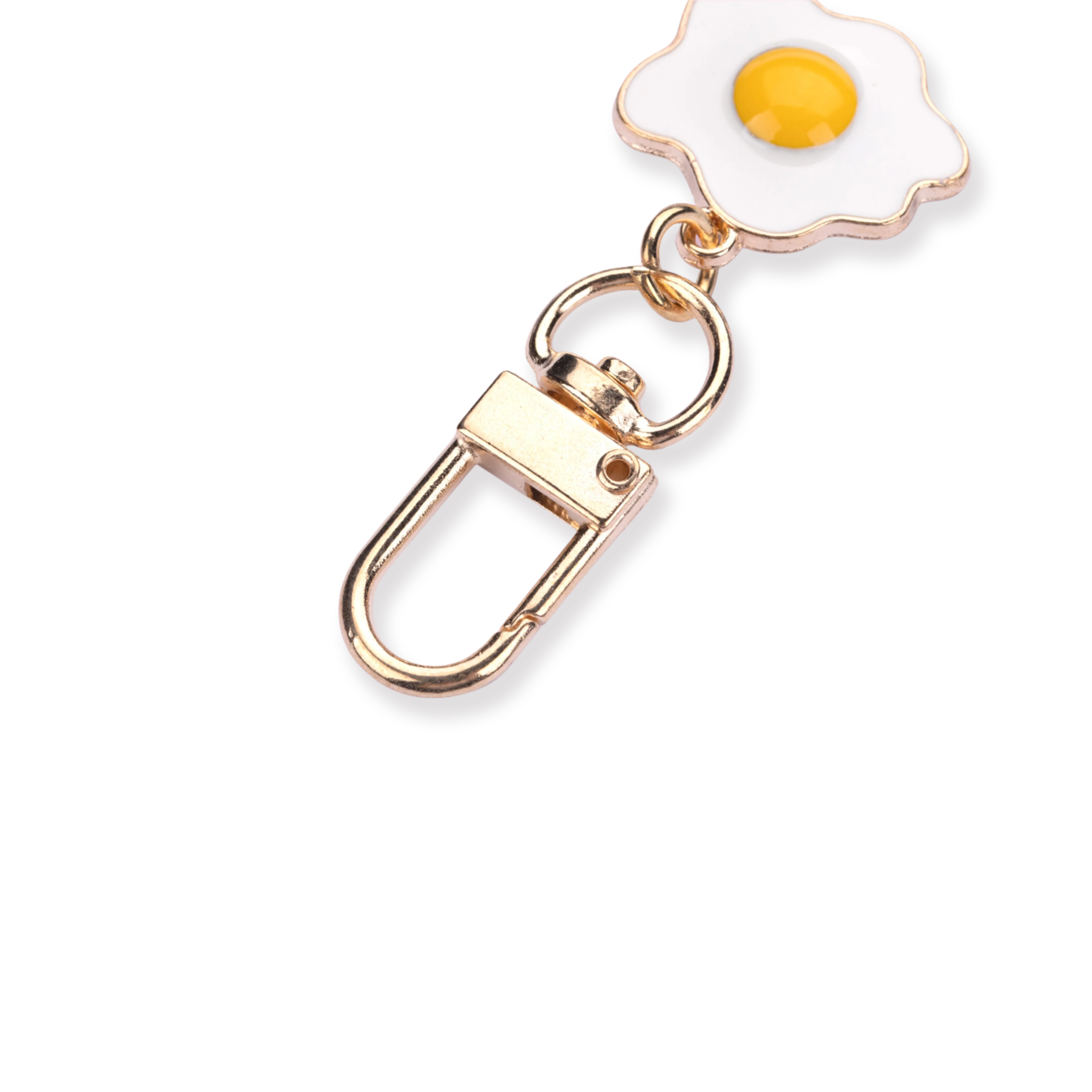 Fried Egg Metal Keychain - Image 3