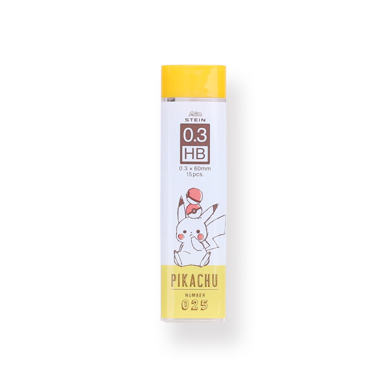 Kamio Ain Stein Pencil Lead Refill - HB - 0.3 mm - Pikachu