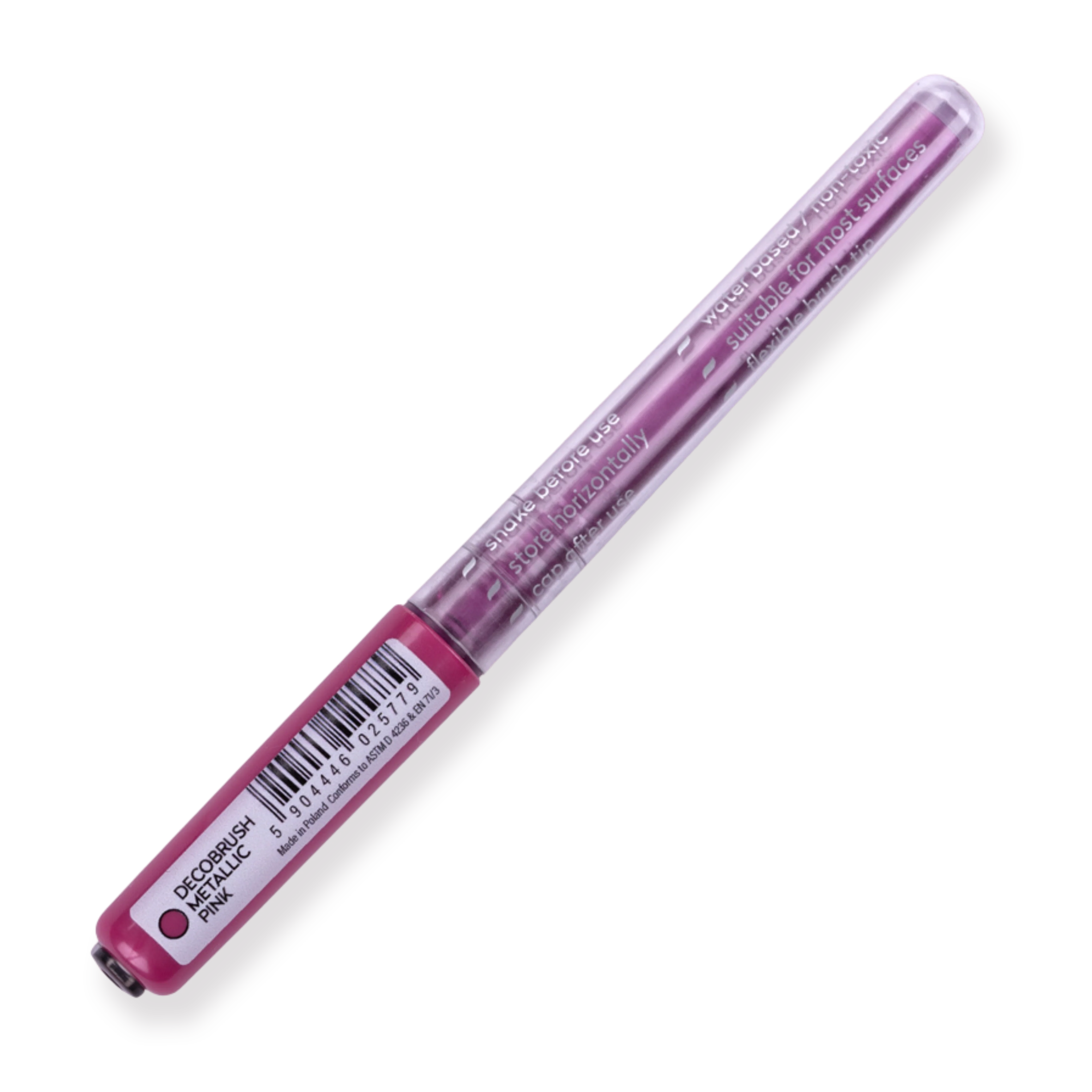 Karin Deco Brush Metallic Brush Pen - Metallic Pink - Image 3