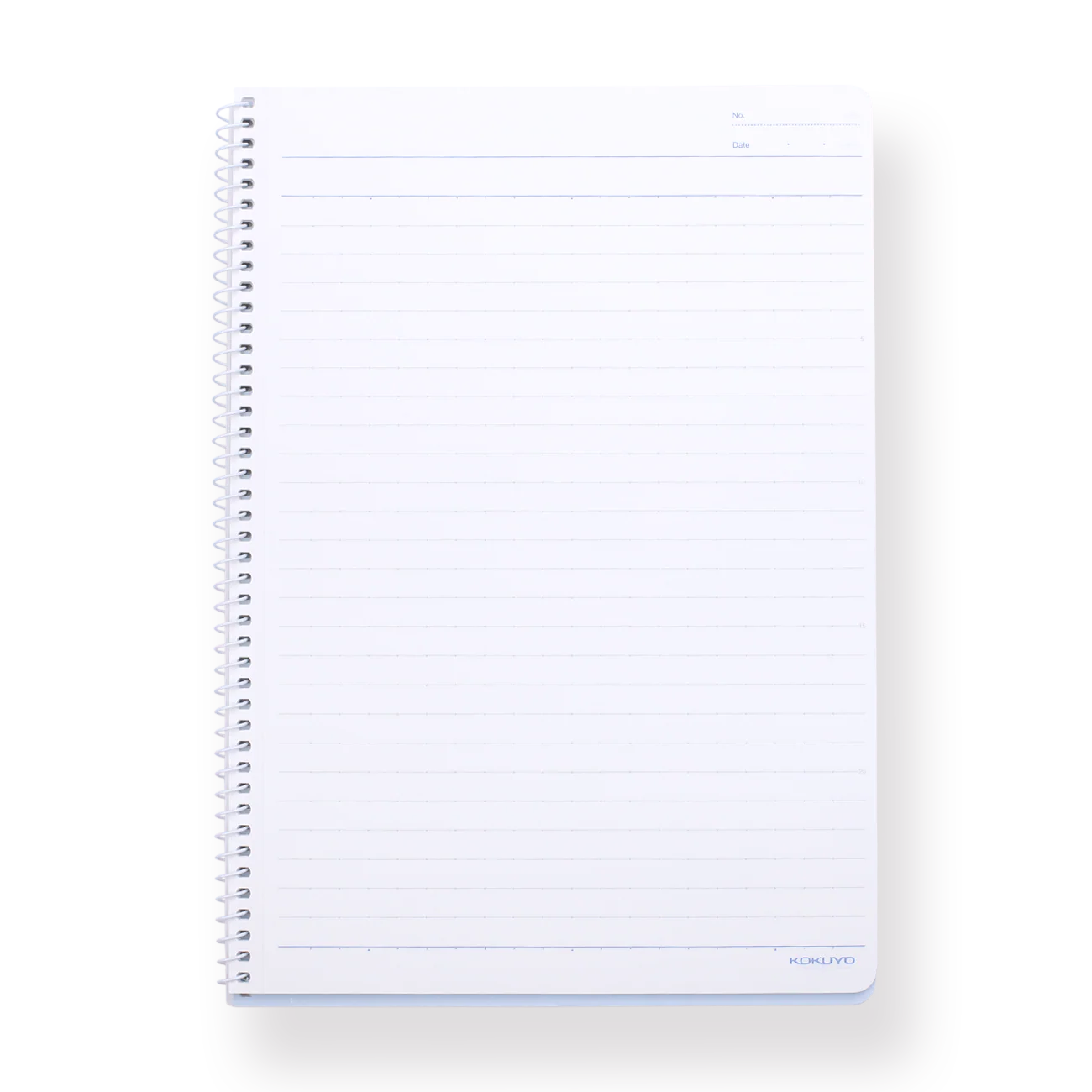 Kokuyo Campus Metal Ring Notebook - B5 - Dotted 8 mm Rule - Blue - Image 3