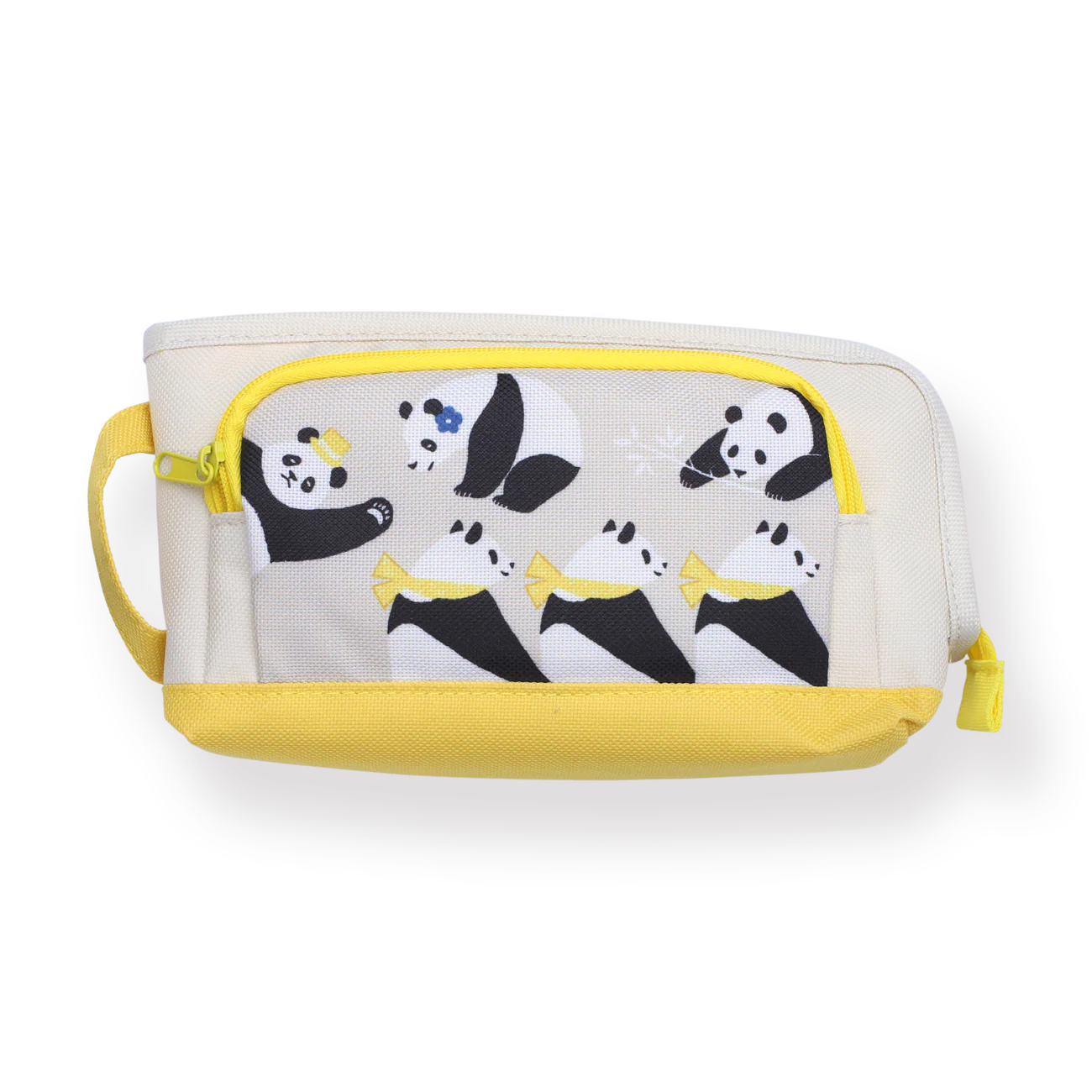 Kokuyo Pouch Type Panda Pencil Case - Yellow