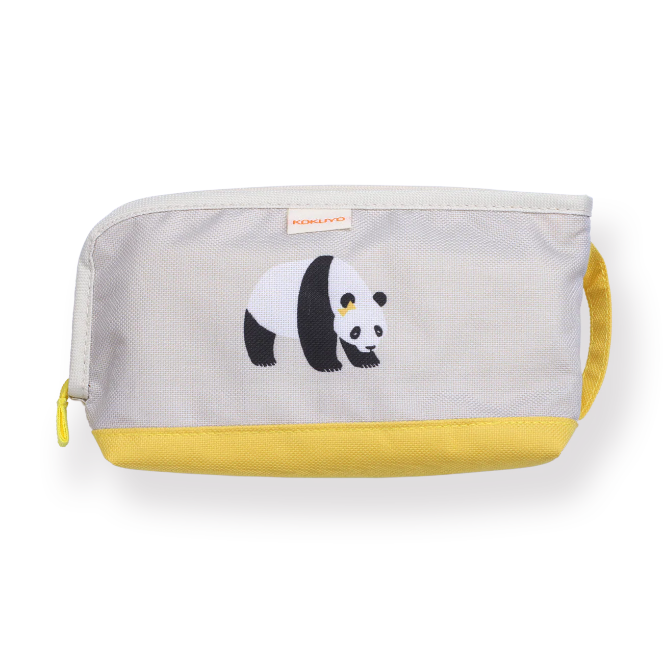 Kokuyo Pouch Type Panda Pencil Case - Yellow - Image 3