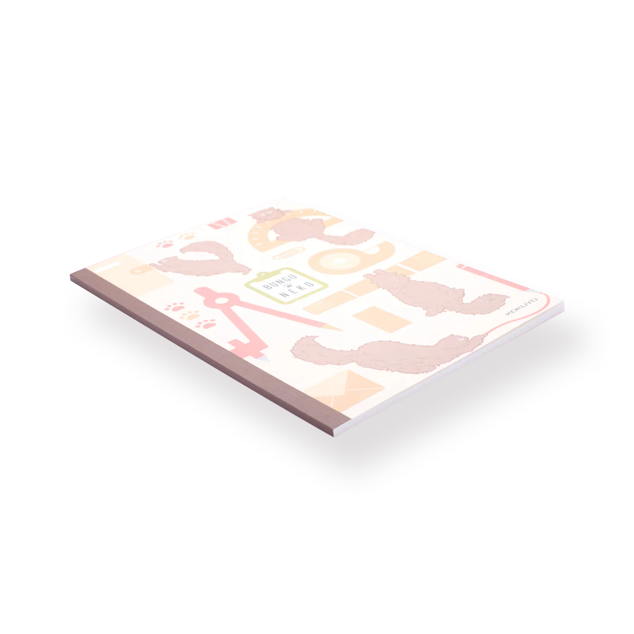 Kokuyo x Bungu Neko Notebook - A5 - 8 mm Ruled - Brown - Image 3