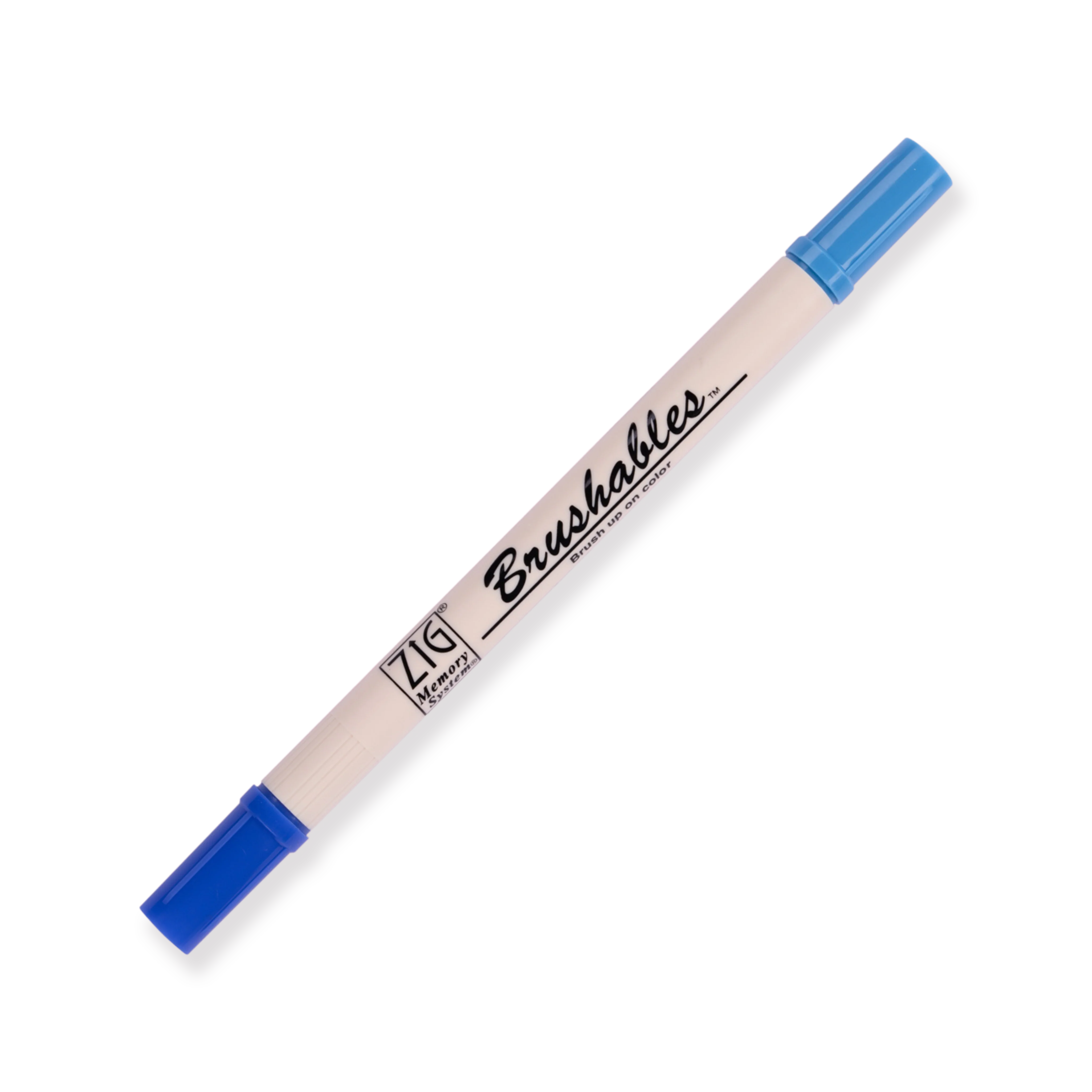 Kuretake Zig Brushables Brush Pen - 4 Colors Blue Set - Image 4