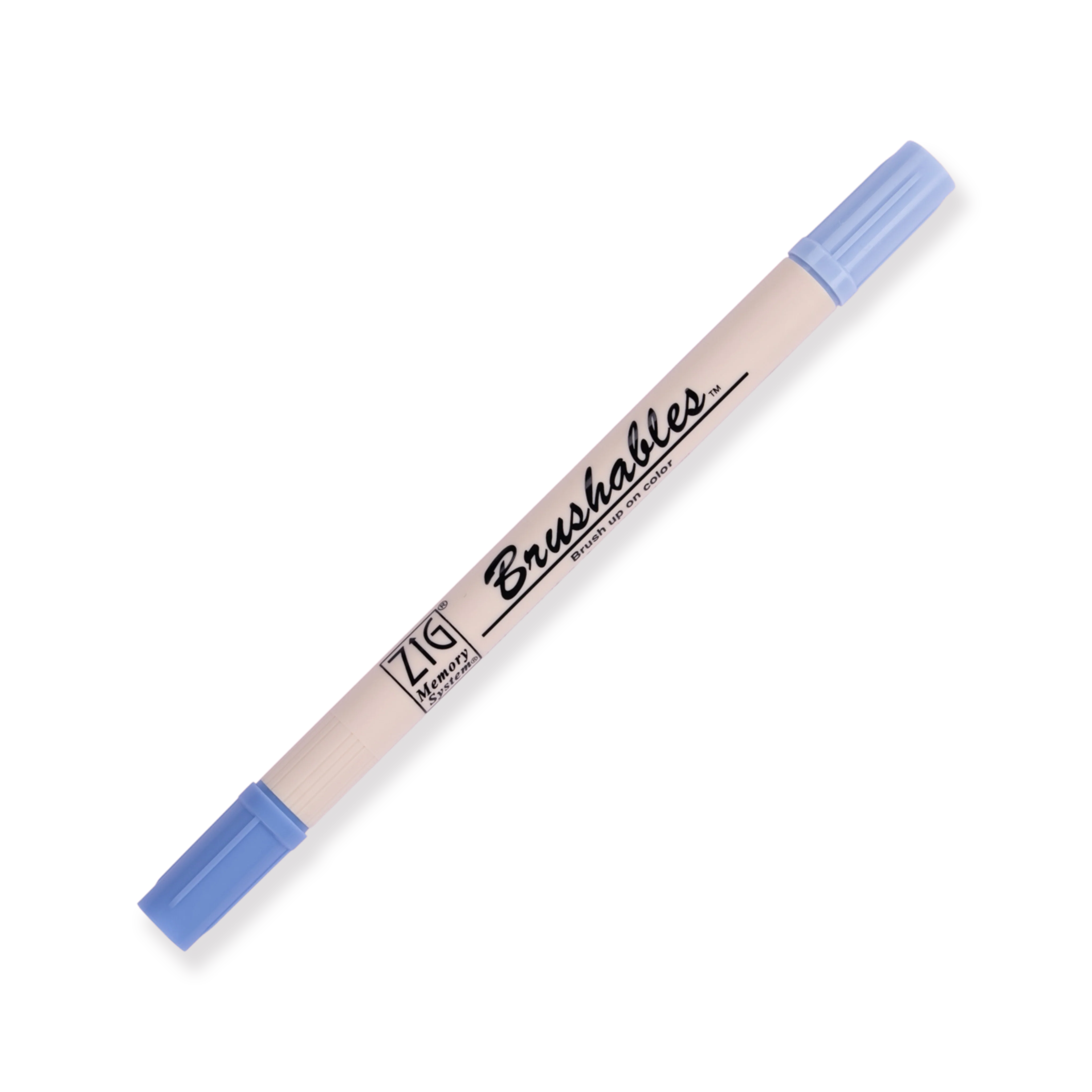 Kuretake Zig Brushables Brush Pen - 4 Colors Blue Set - Image 6