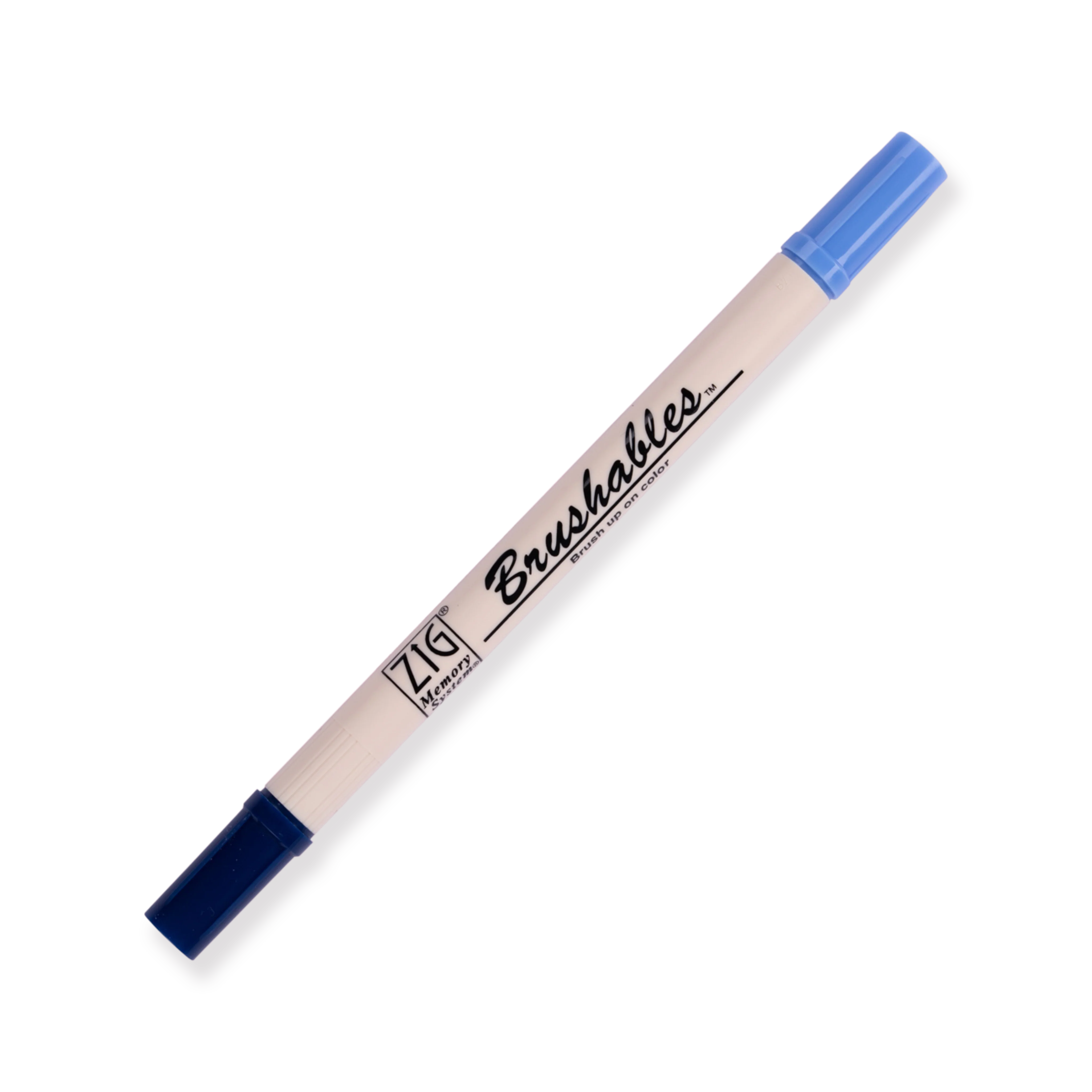 Kuretake Zig Brushables Brush Pen - 4 Colors Blue Set - Image 7