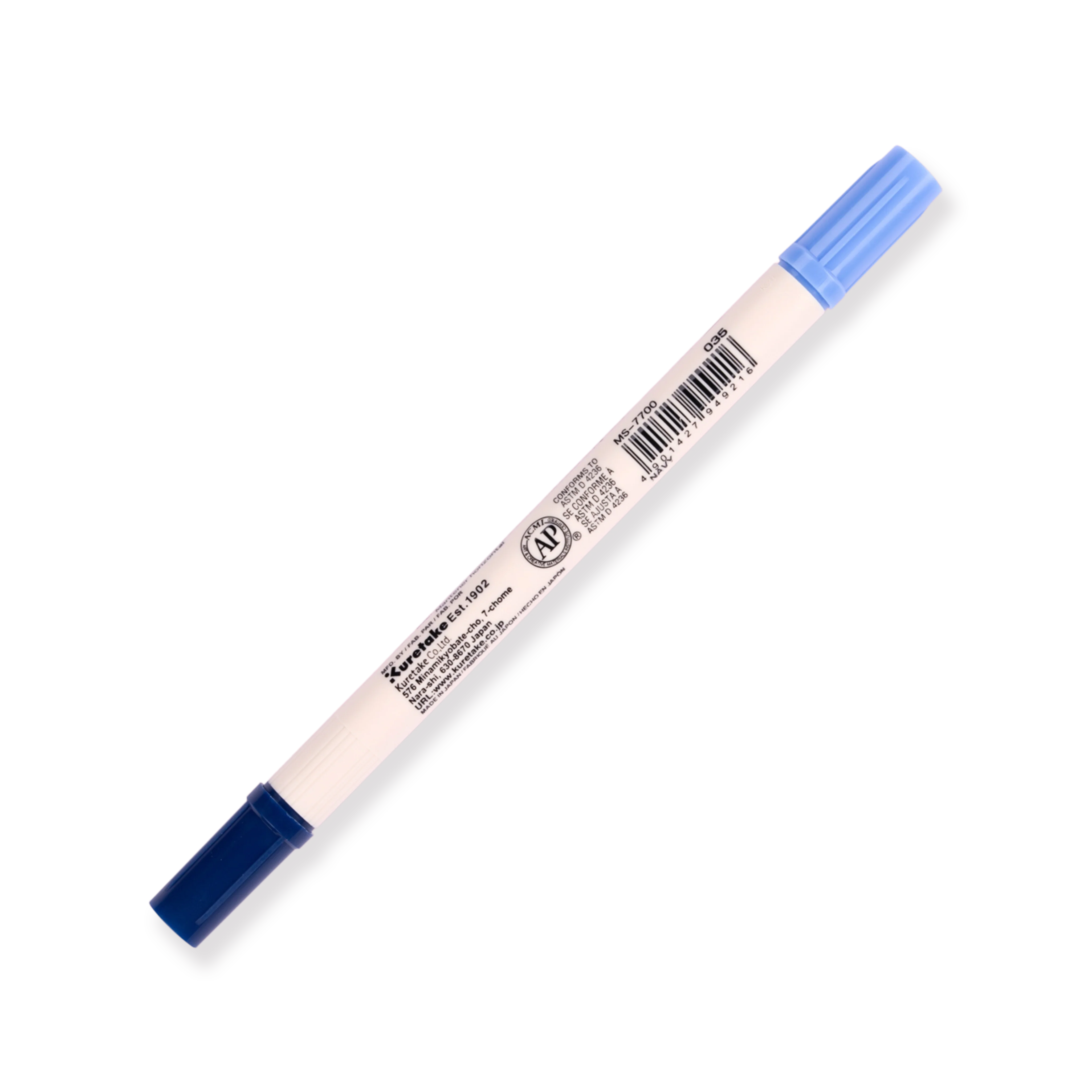 Kuretake Zig Brushables Brush Pen - Navy 035 - Image 5