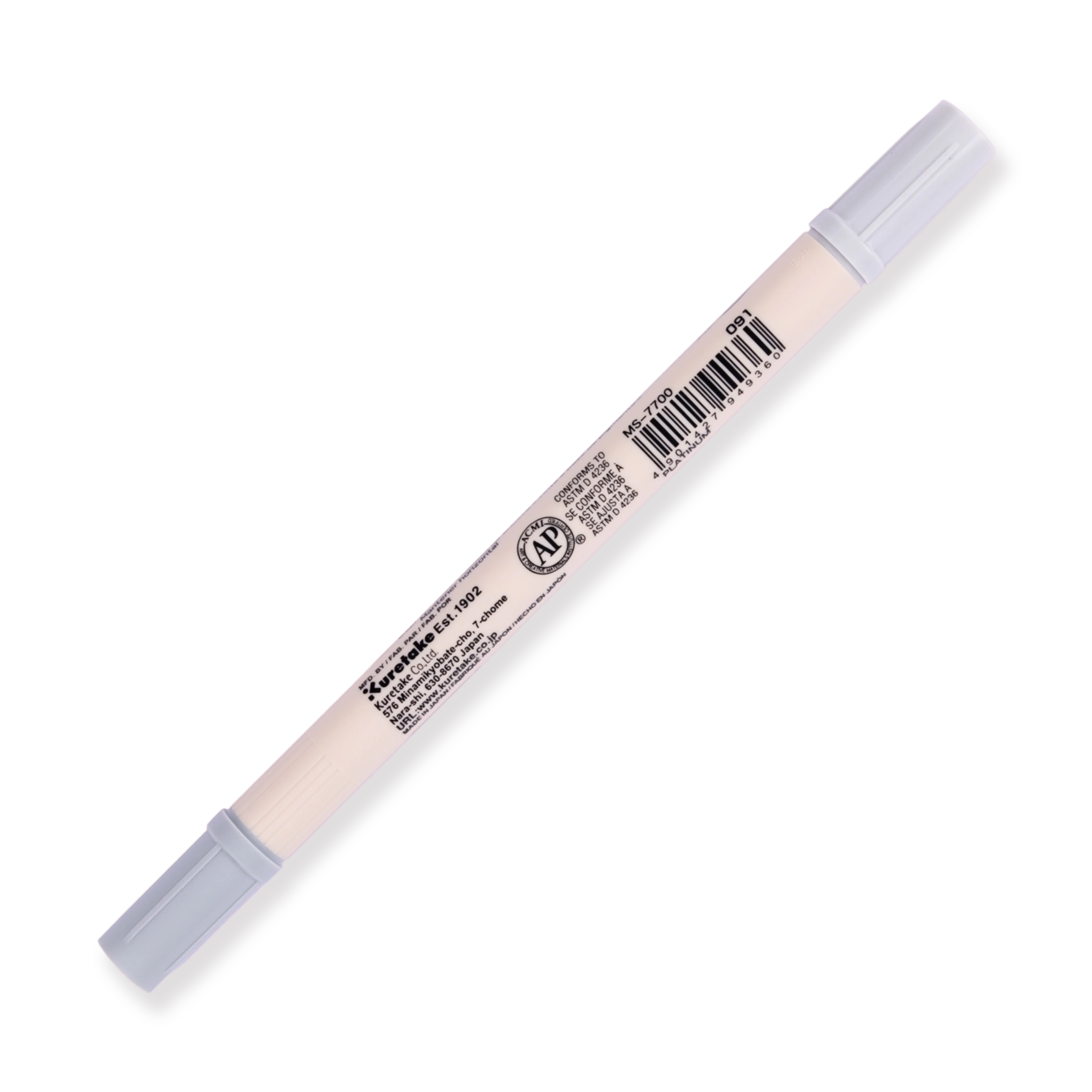 Kuretake Zig Brushables Brush Pen - Platinum 091 - Image 5