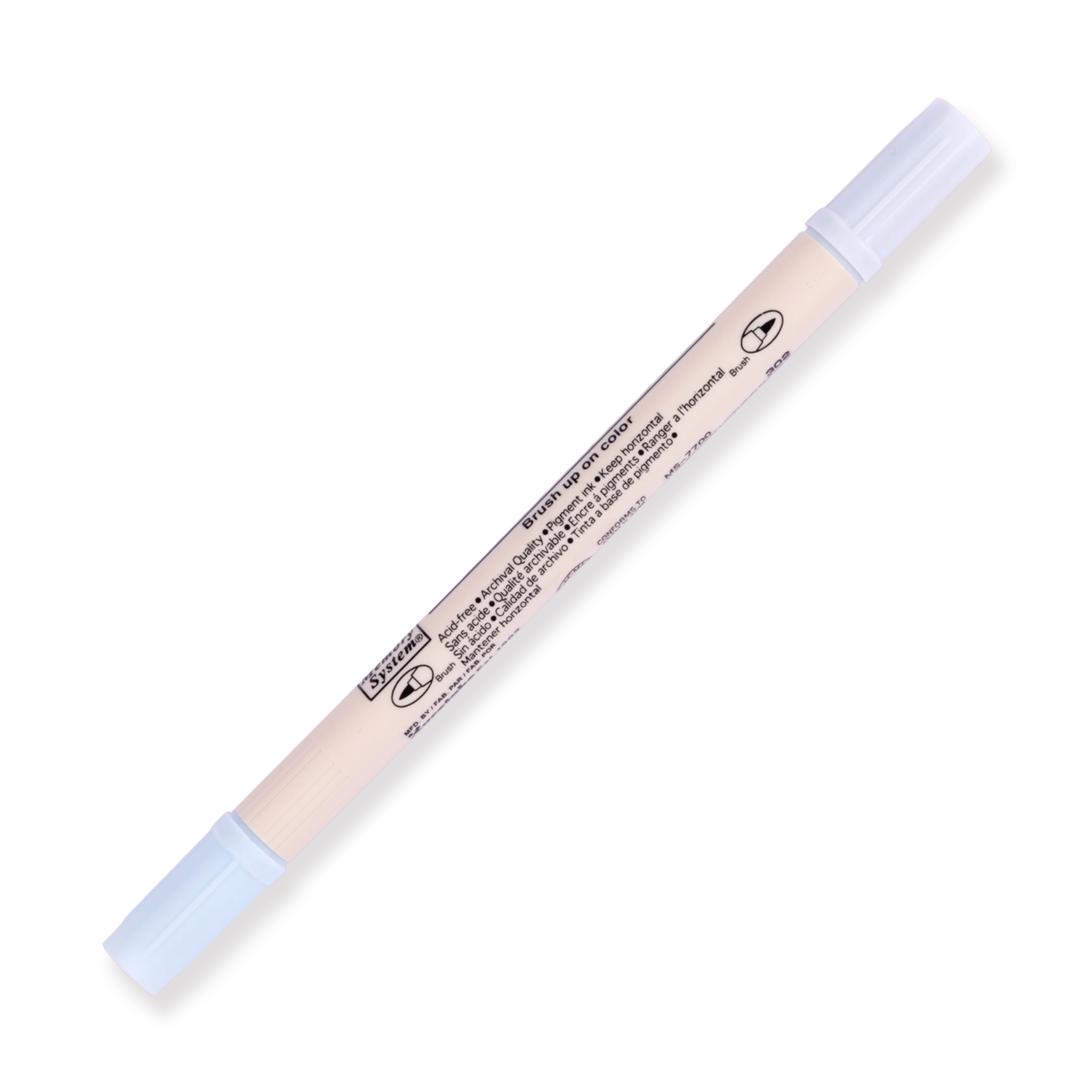 Kuretake Zig Brushables Brush Pen - Powder Blue 302 - Image 4