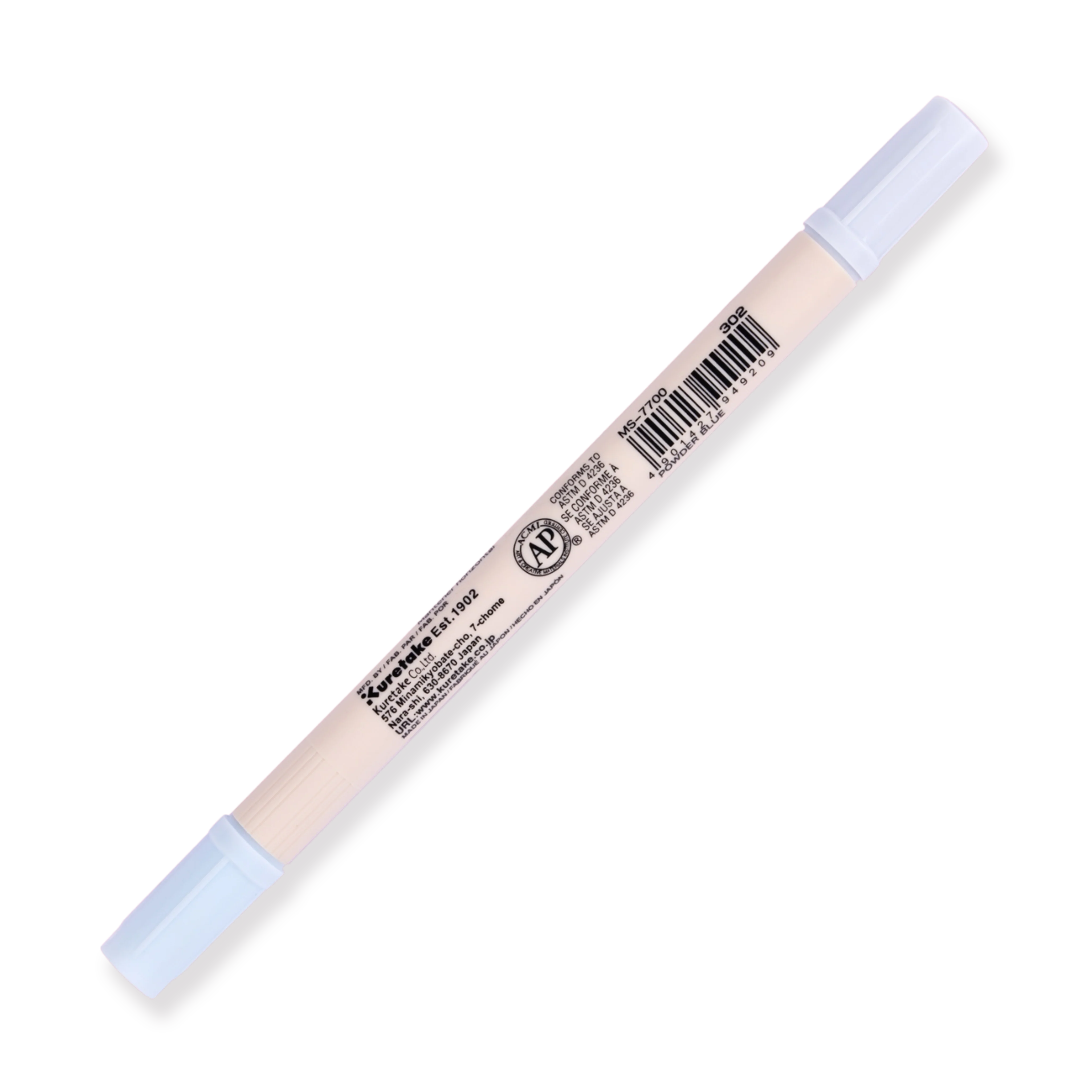 Kuretake Zig Brushables Brush Pen - Powder Blue 302 - Image 5