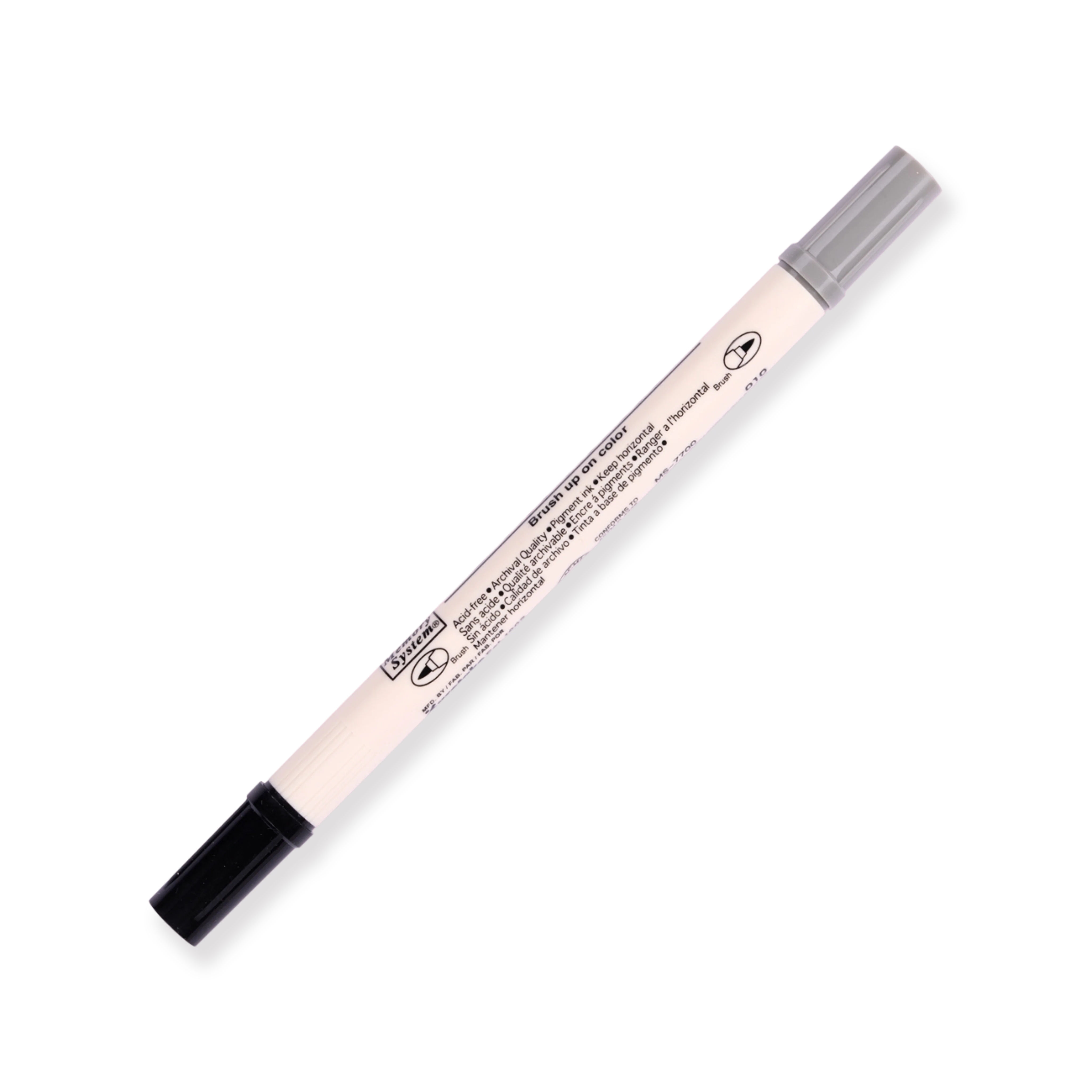 Kuretake Zig Brushables Brush Pen - Pure Black 010 - Image 4