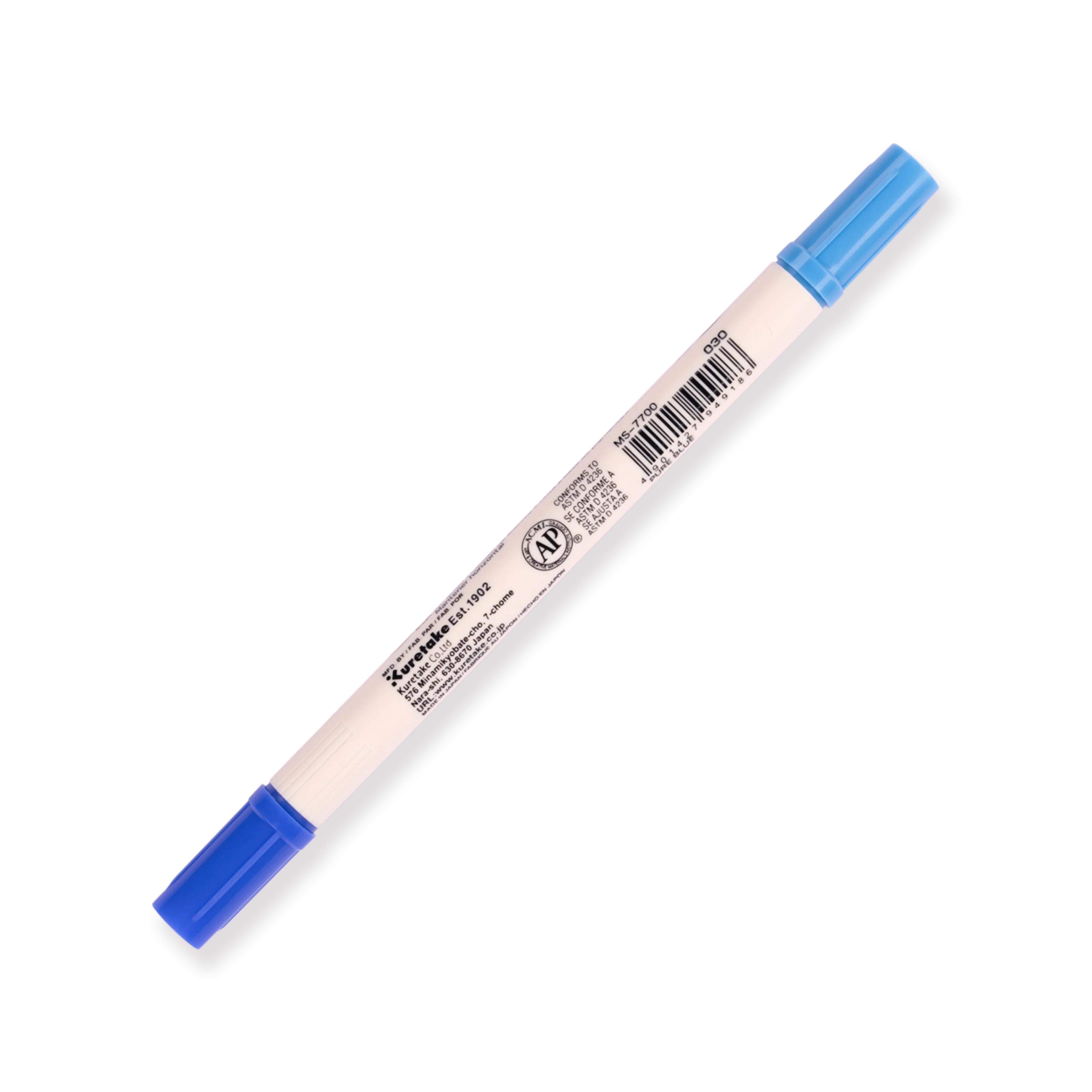 Kuretake Zig Brushables Brush Pen - Pure Blue 030 - Image 4