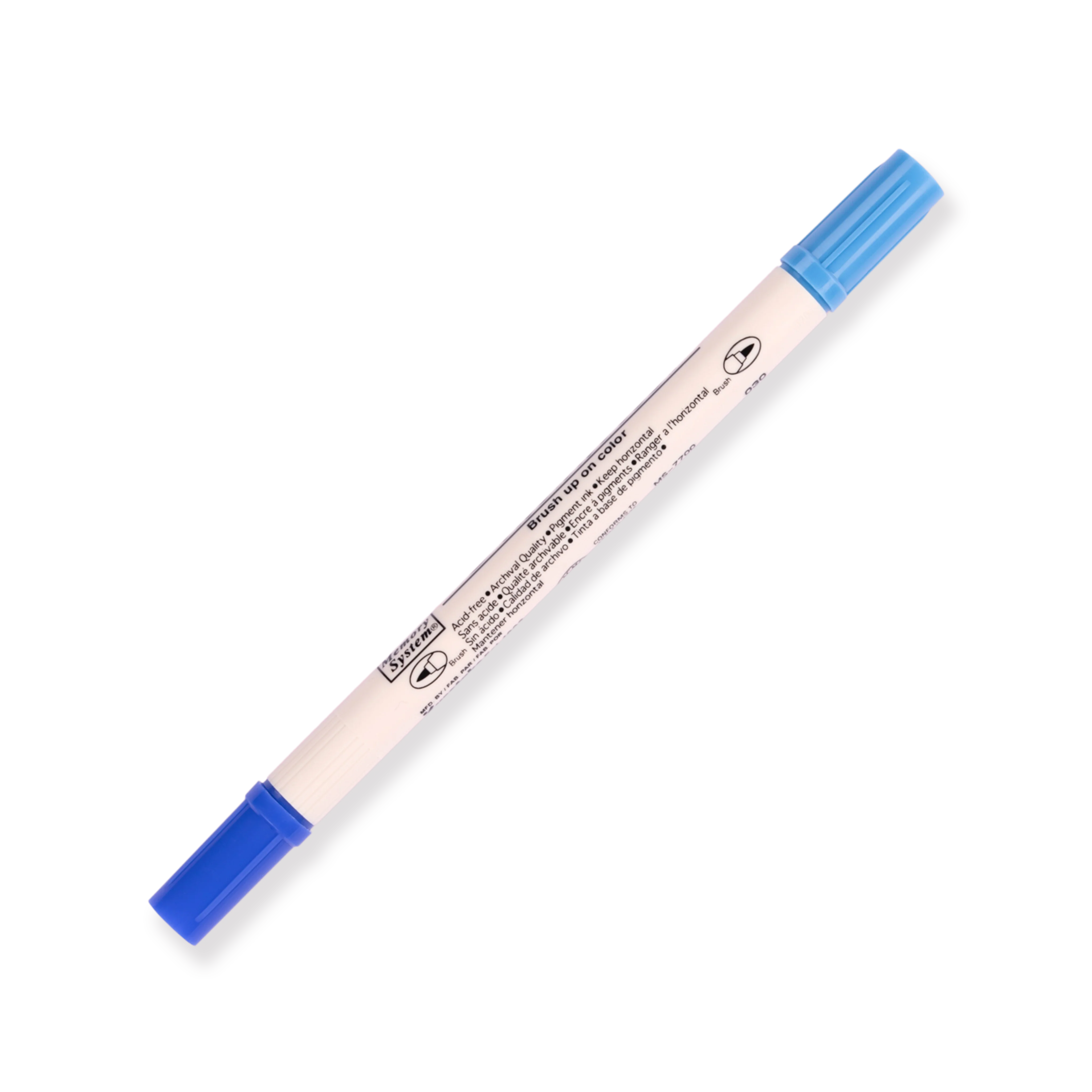 Kuretake Zig Brushables Brush Pen - Pure Blue 030 - Image 5