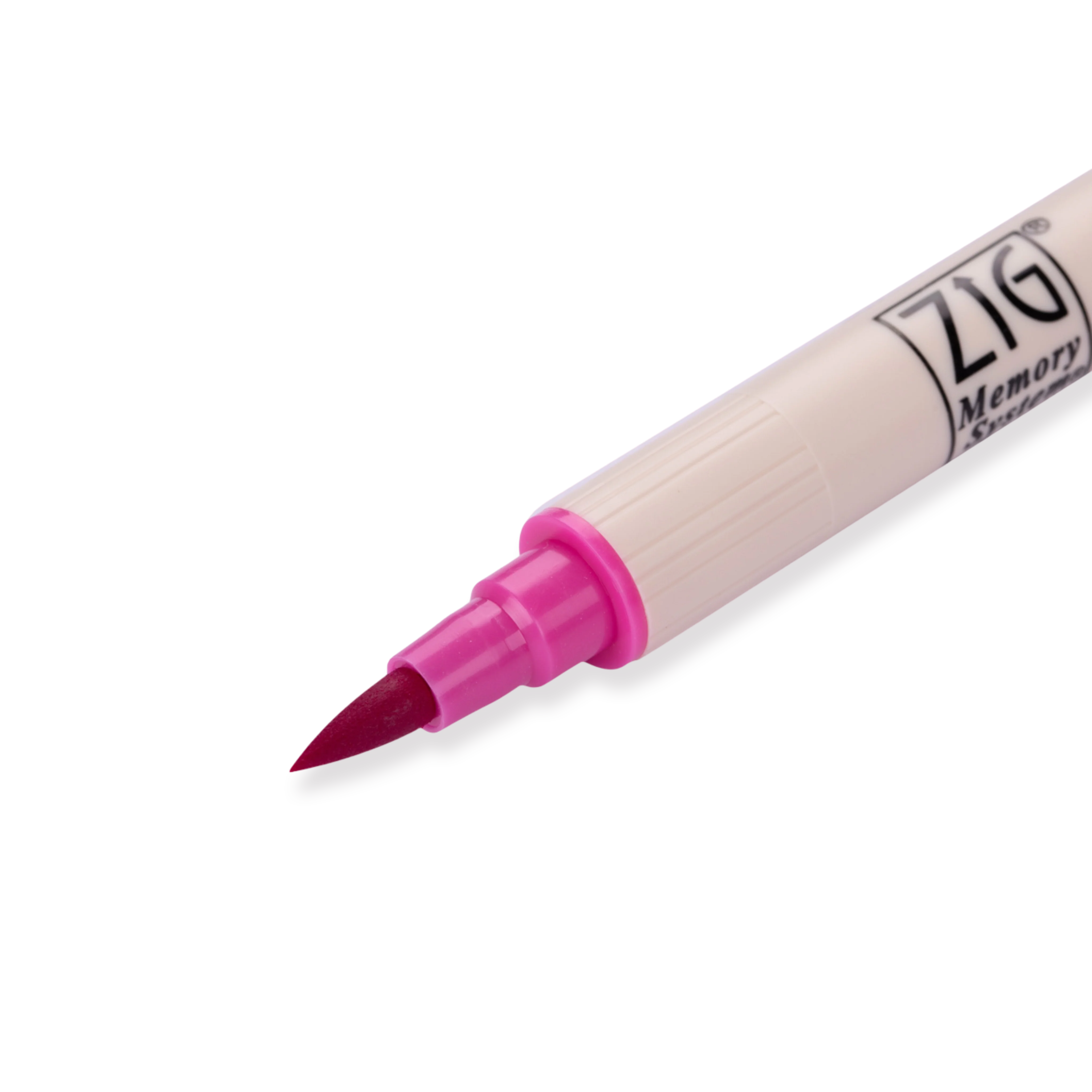 Kuretake Zig Brushables Brush Pen - Pure Pink 025 - Image 2