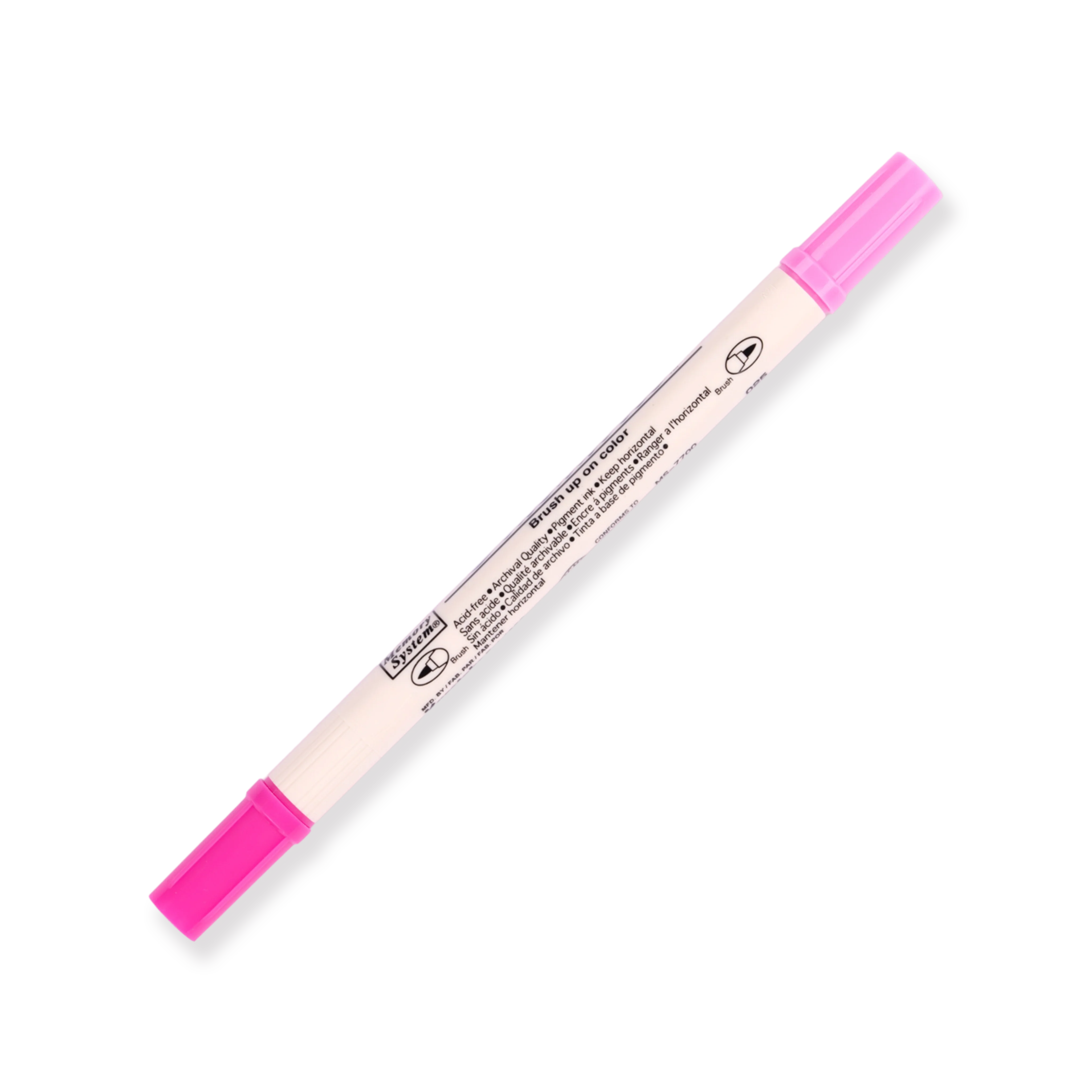 Kuretake Zig Brushables Brush Pen - Pure Pink 025 - Image 4