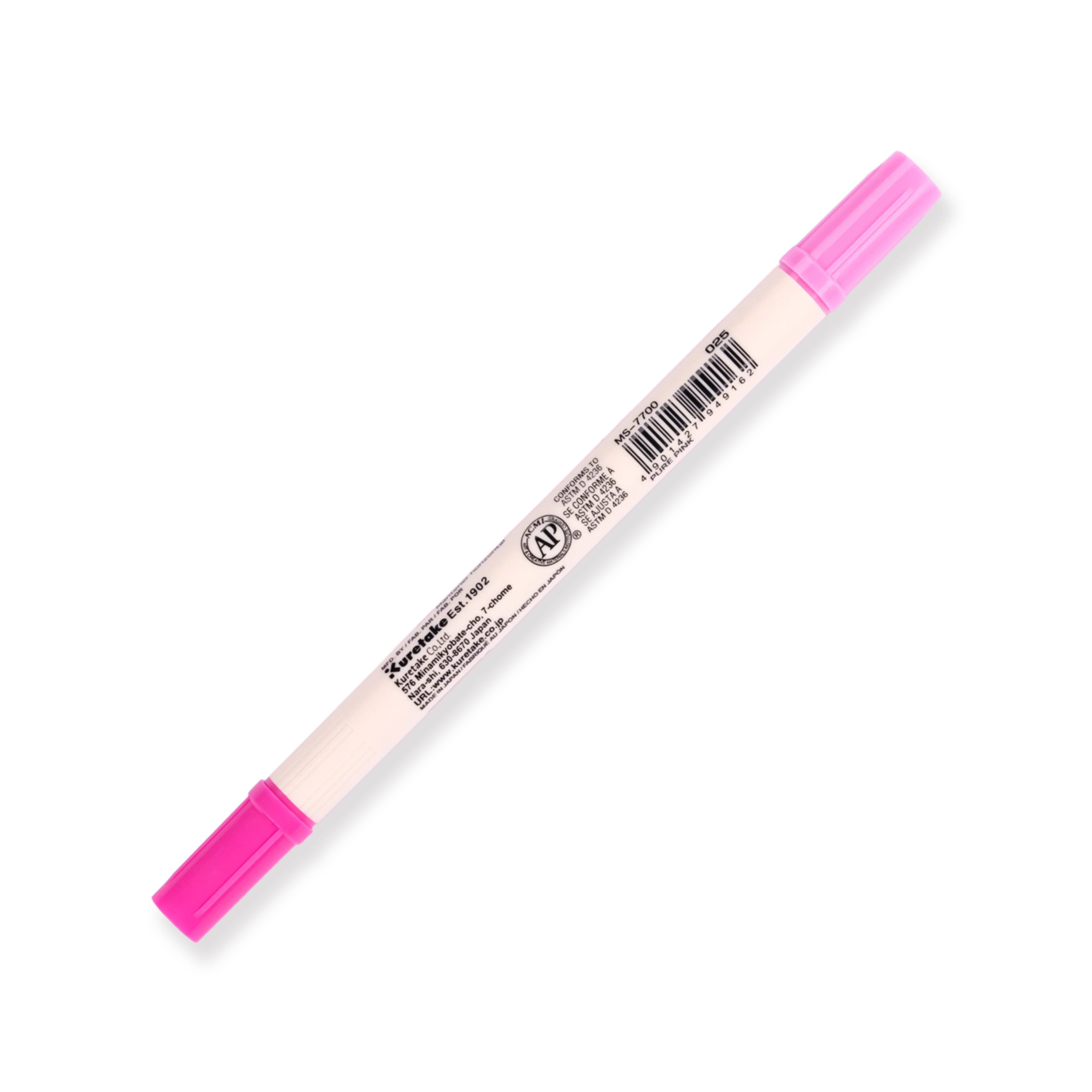 Kuretake Zig Brushables Brush Pen - Pure Pink 025 - Image 5