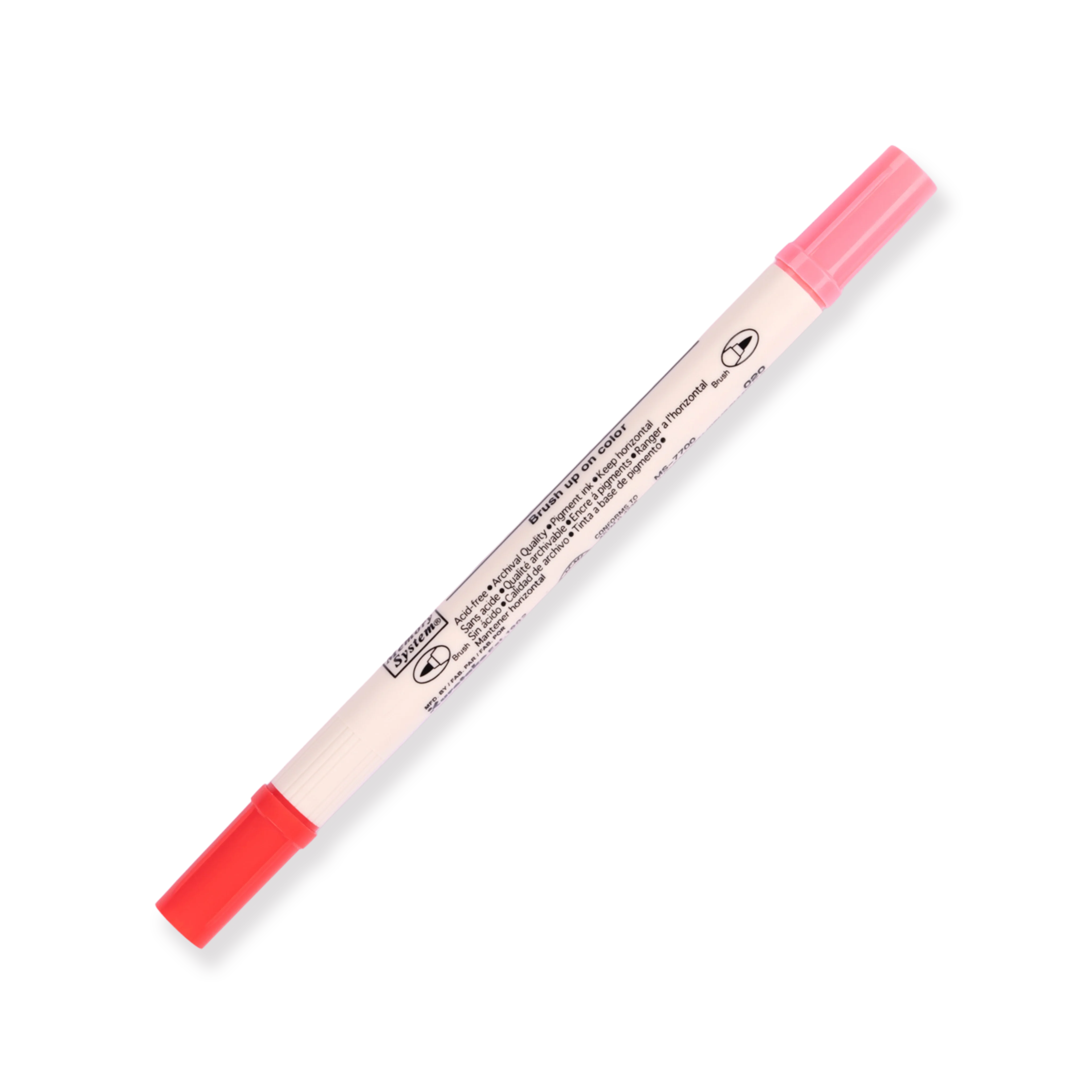 Kuretake Zig Brushables Brush Pen - Pure Red 020 - Image 4