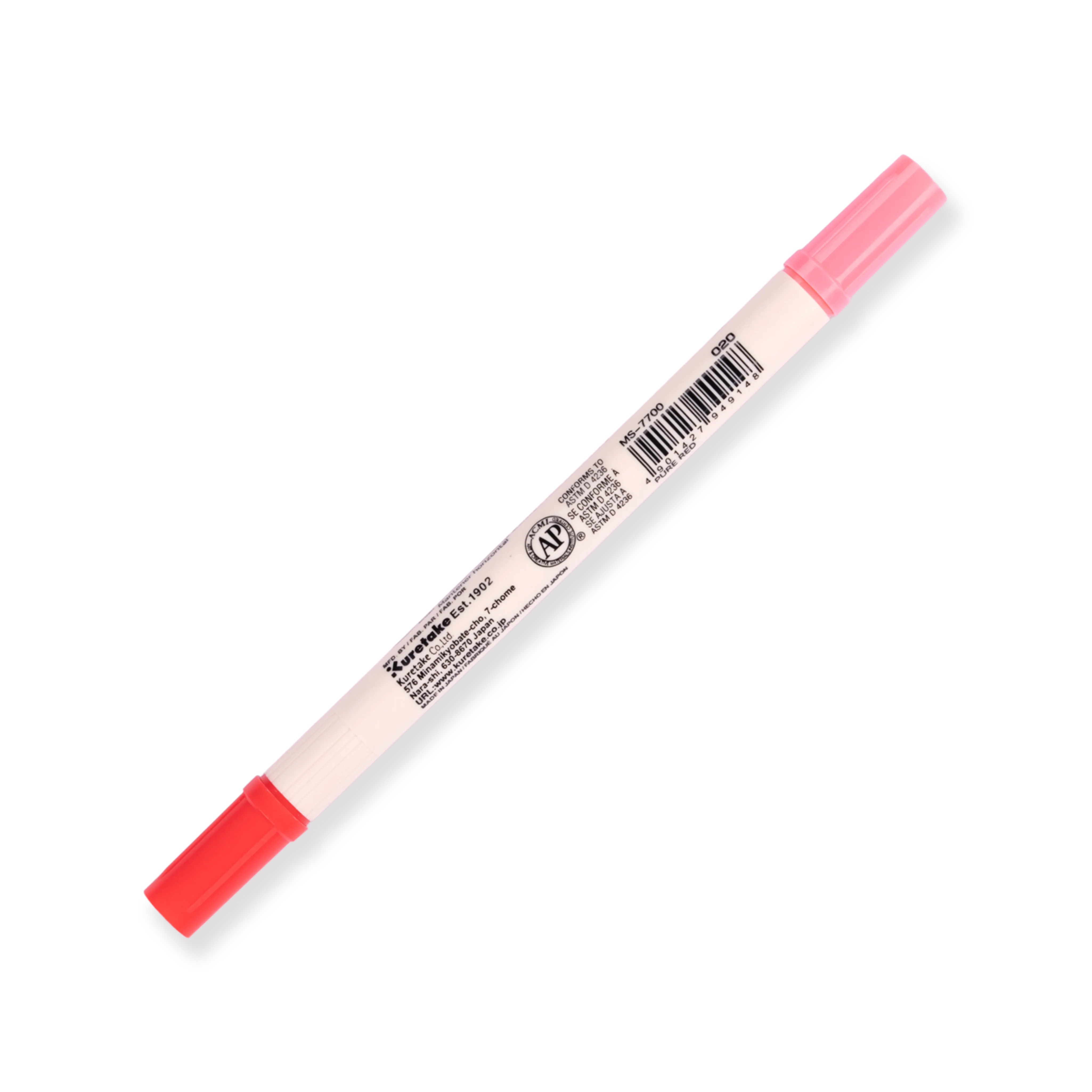 Kuretake Zig Brushables Brush Pen - Pure Red 020 - Image 5