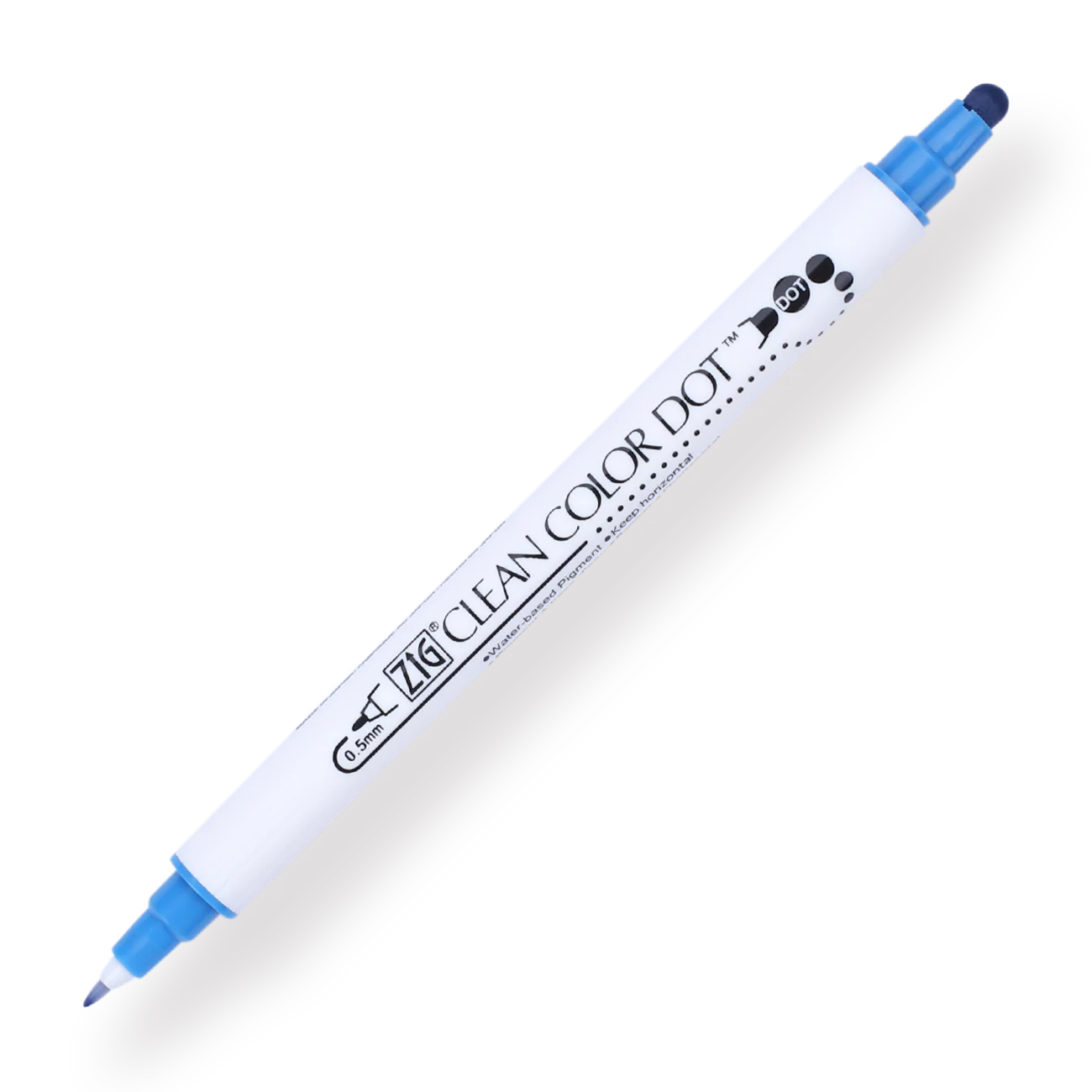 Kuretake ZIG Clean Color Dot Double-Sided Marker - Blue 032 - Image 2