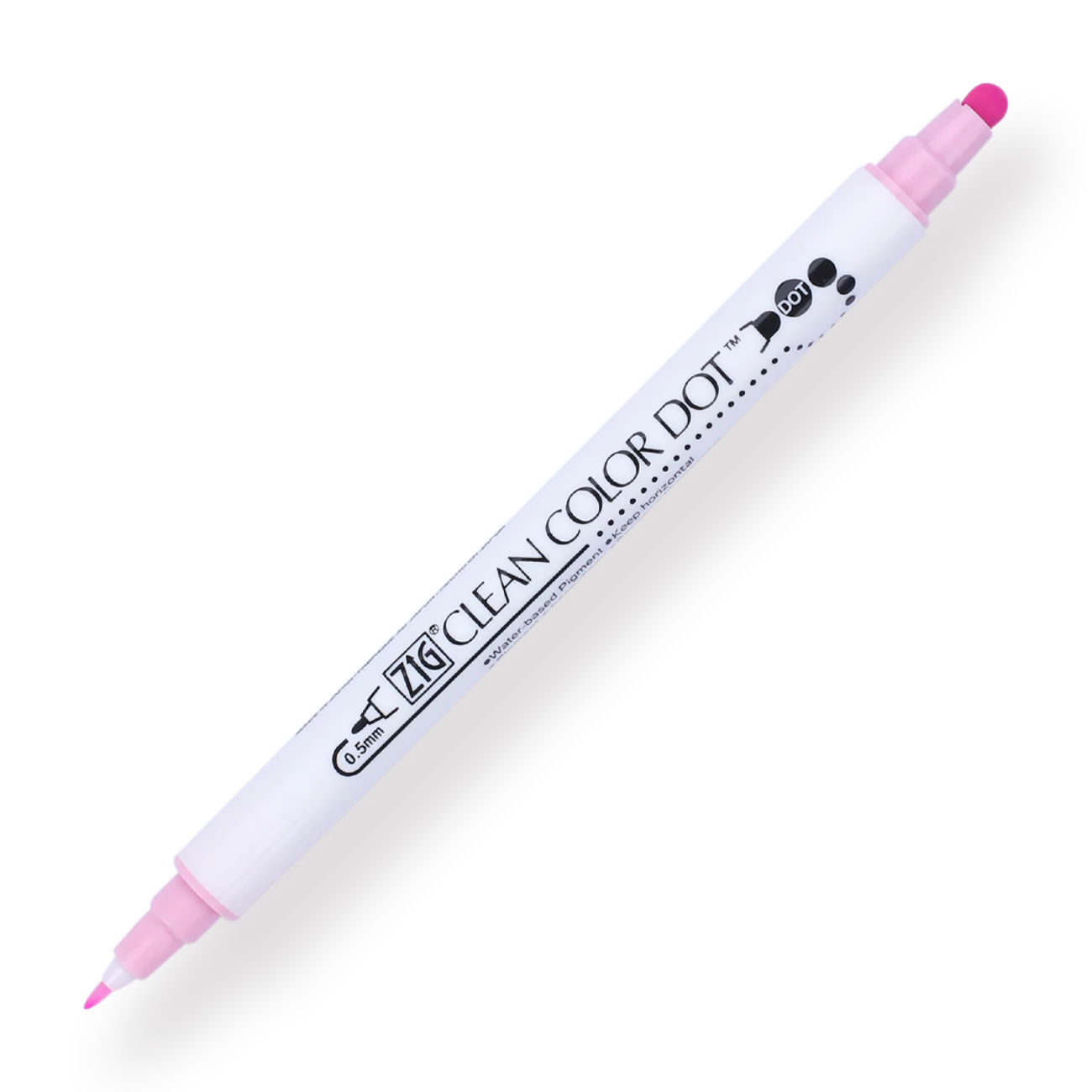 Kuretake ZIG Clean Color Dot Double-Sided Marker - Candy Pink 206 - Image 2