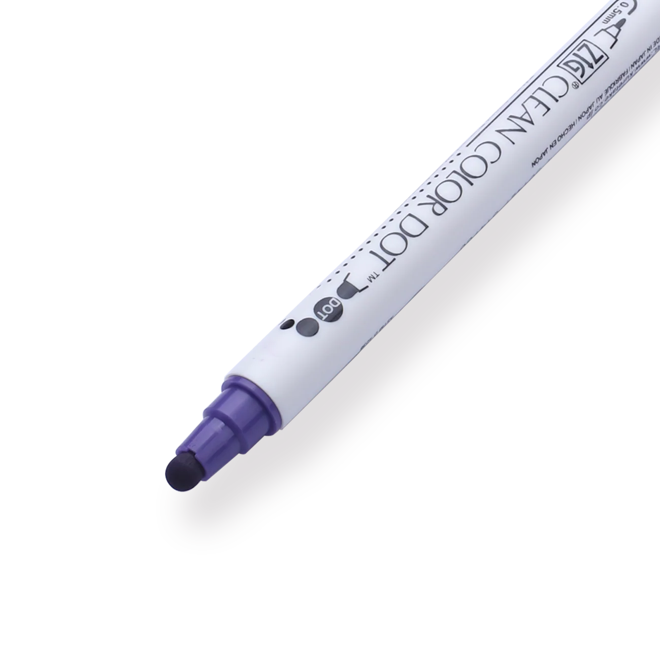 Kuretake ZIG Clean Color Dot Double-Sided Marker - Violet 080 - Image 2
